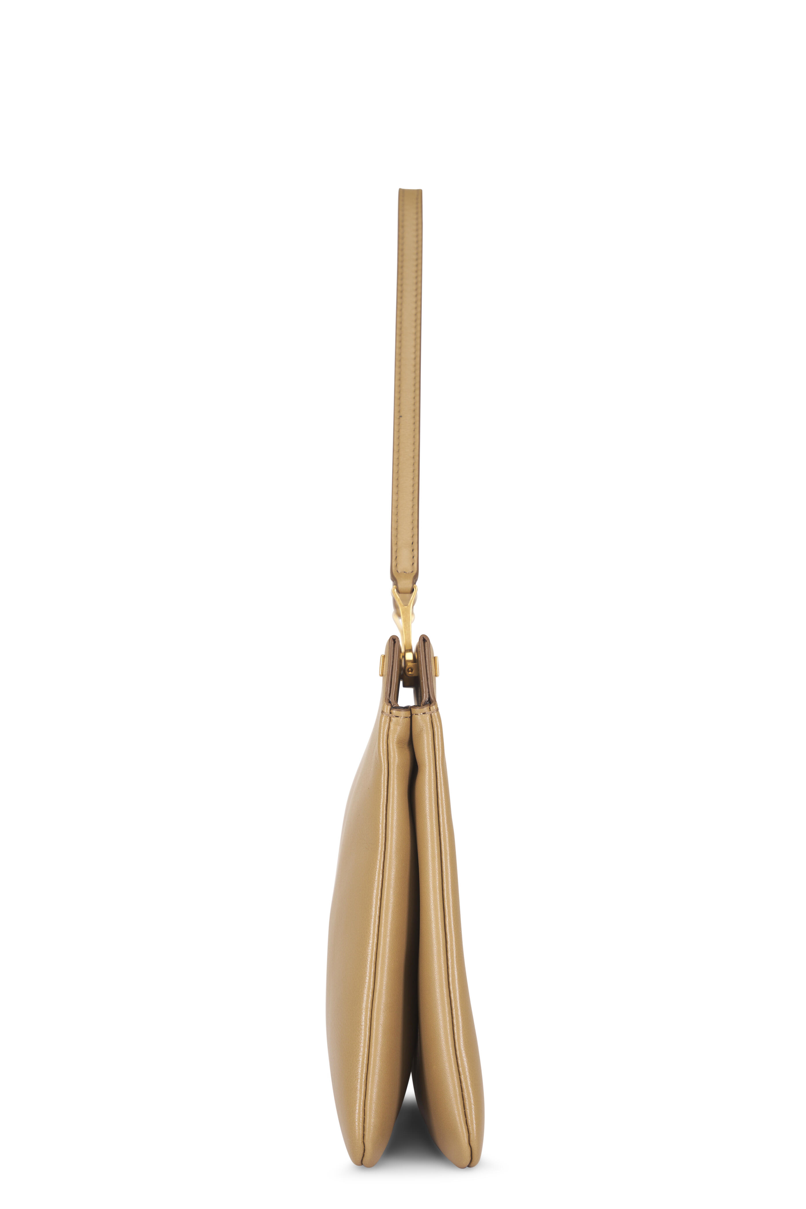The Row - Elise Mustard Leather Top Handle Bag - view 3