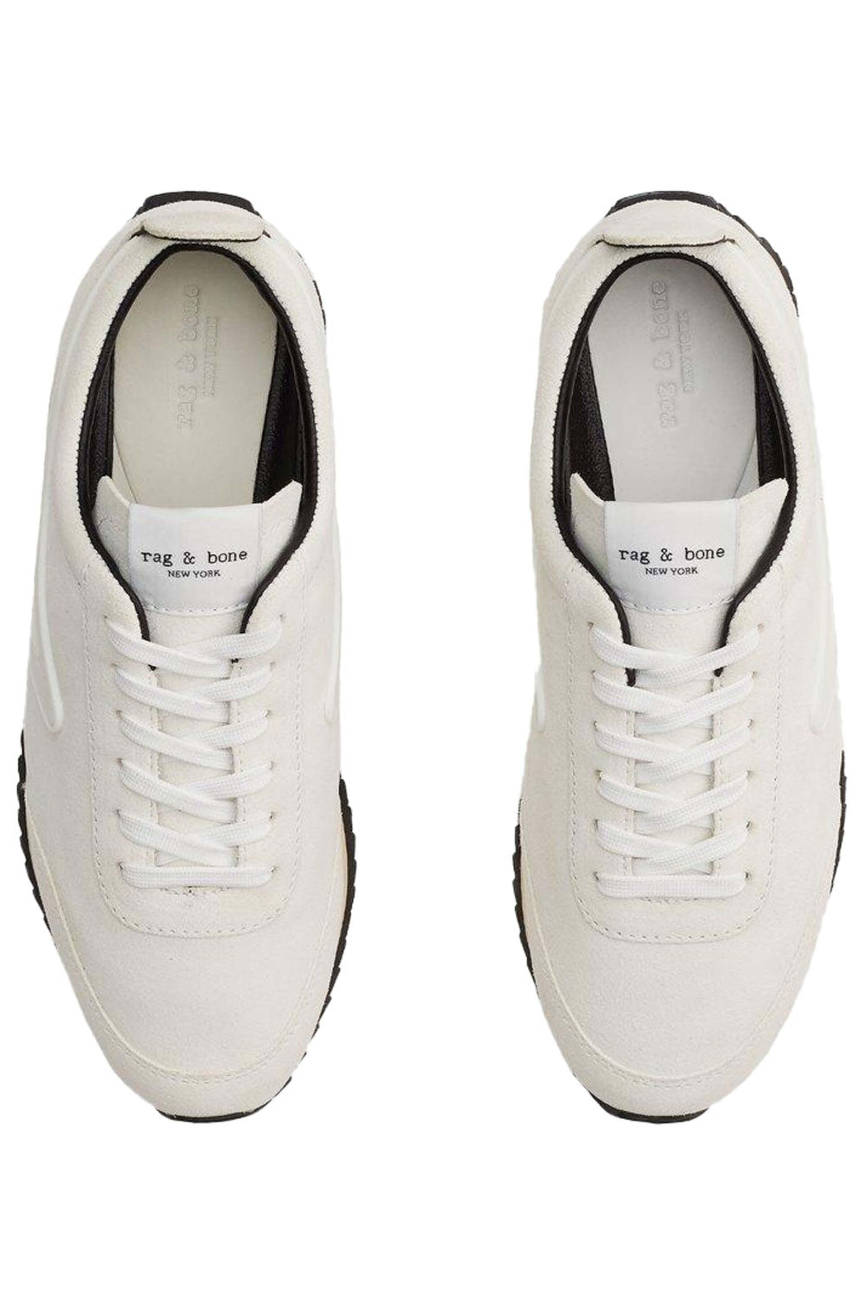 Rag & Bone - Retro Runner Sneaker in Antique White Suede