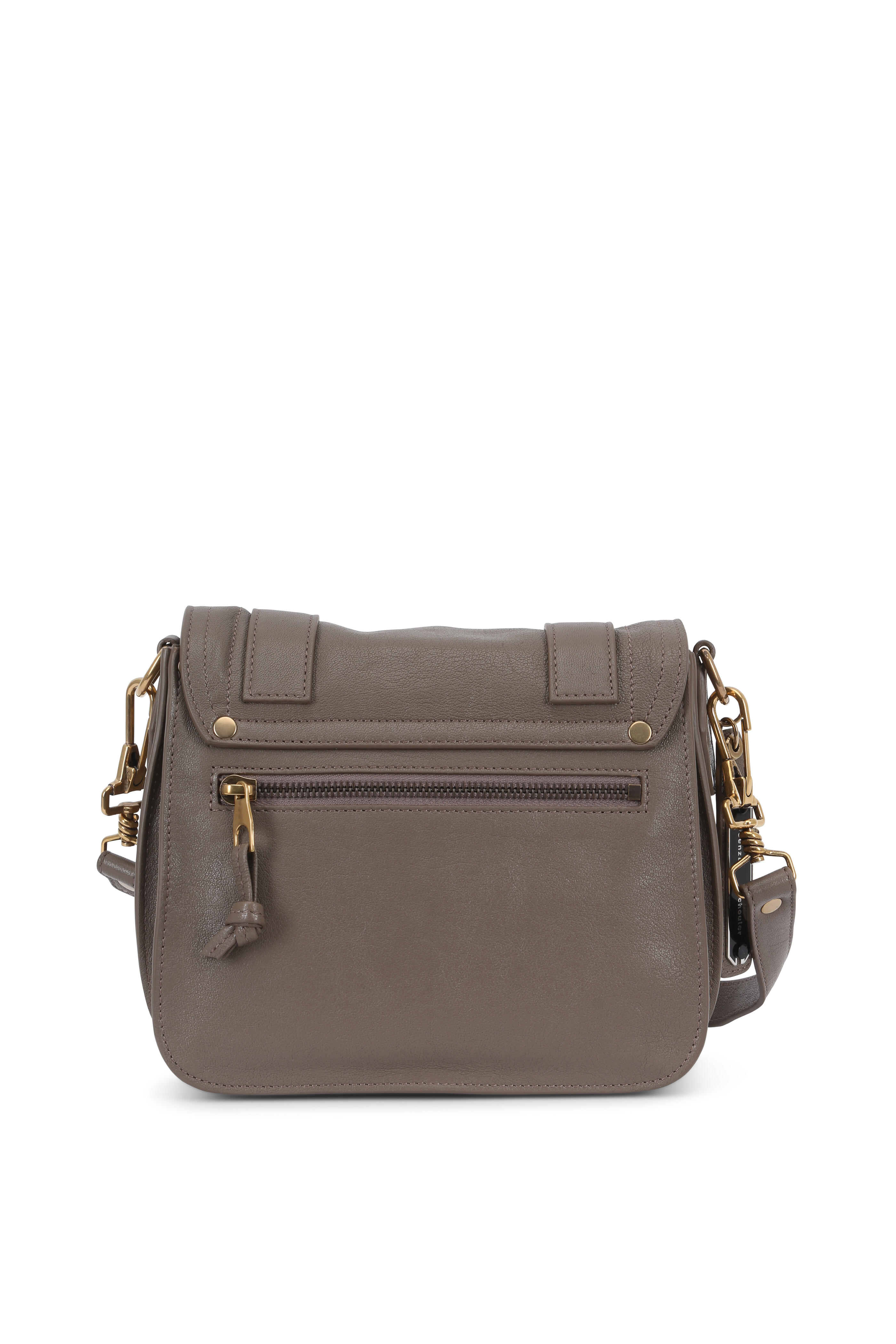 Proenza Schouler - PS1 Pouch Smoke Leather Small Crossbody