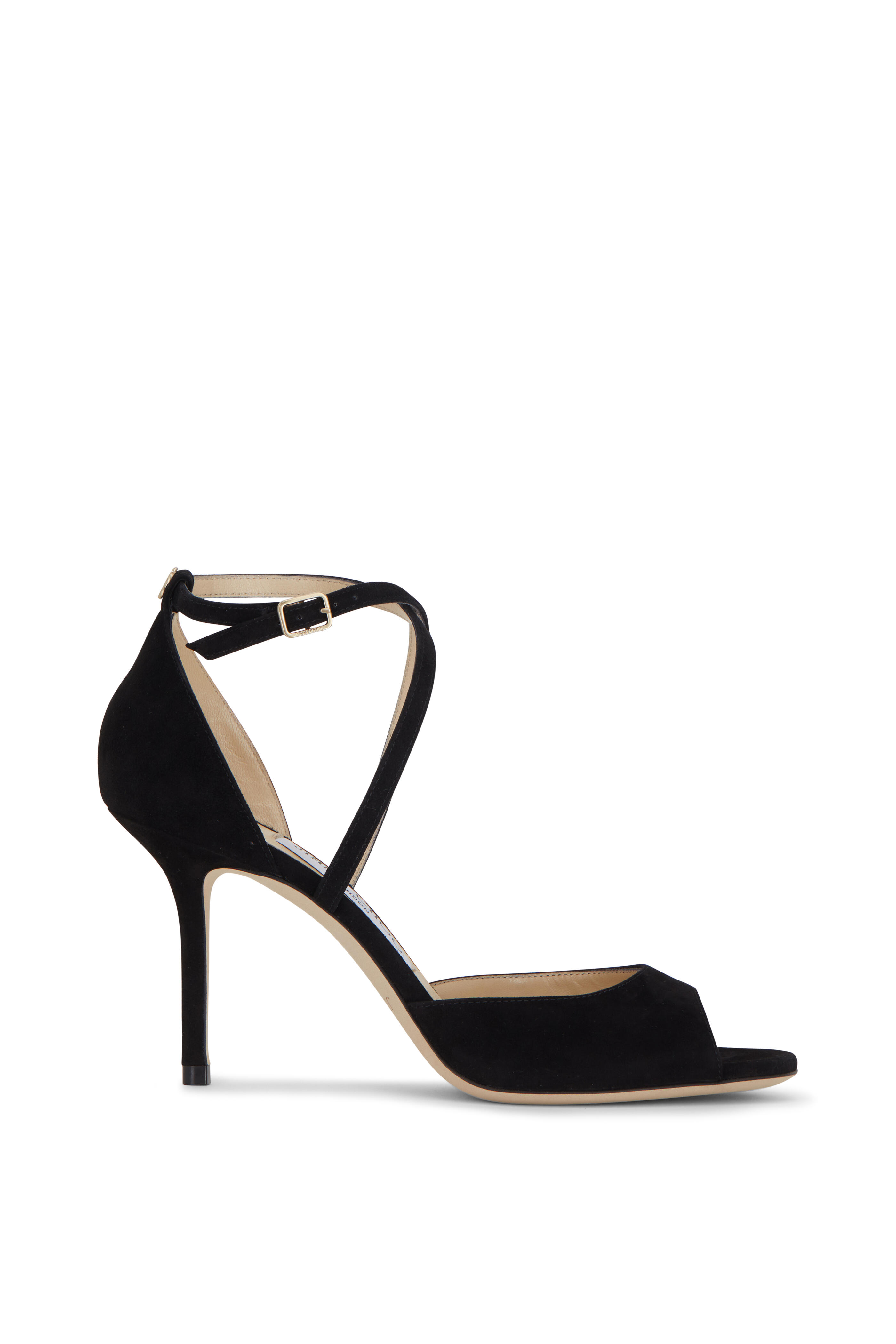 Jimmy Choo - Emsy Black Suede Pump, 85mm