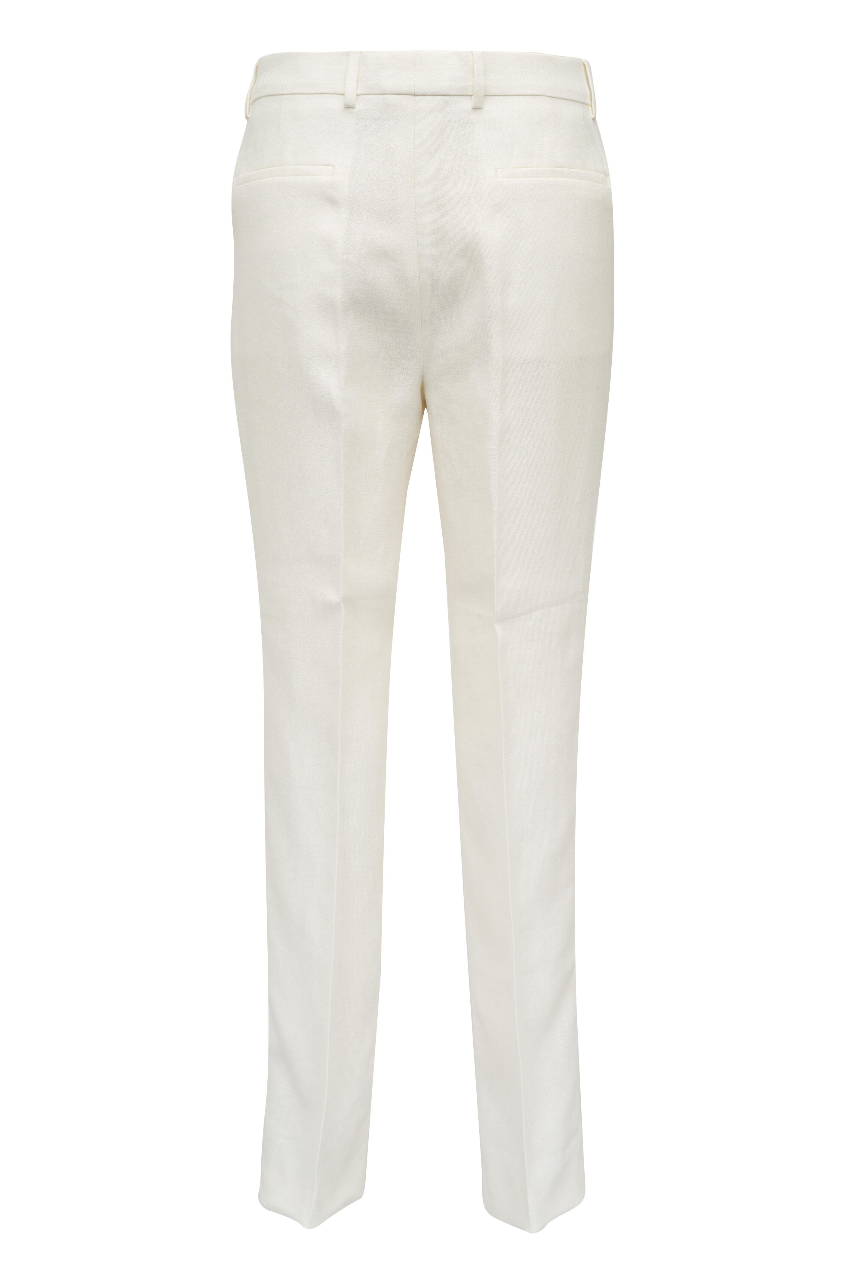 Brunello Cucinelli - Off White Double Pleat Pant