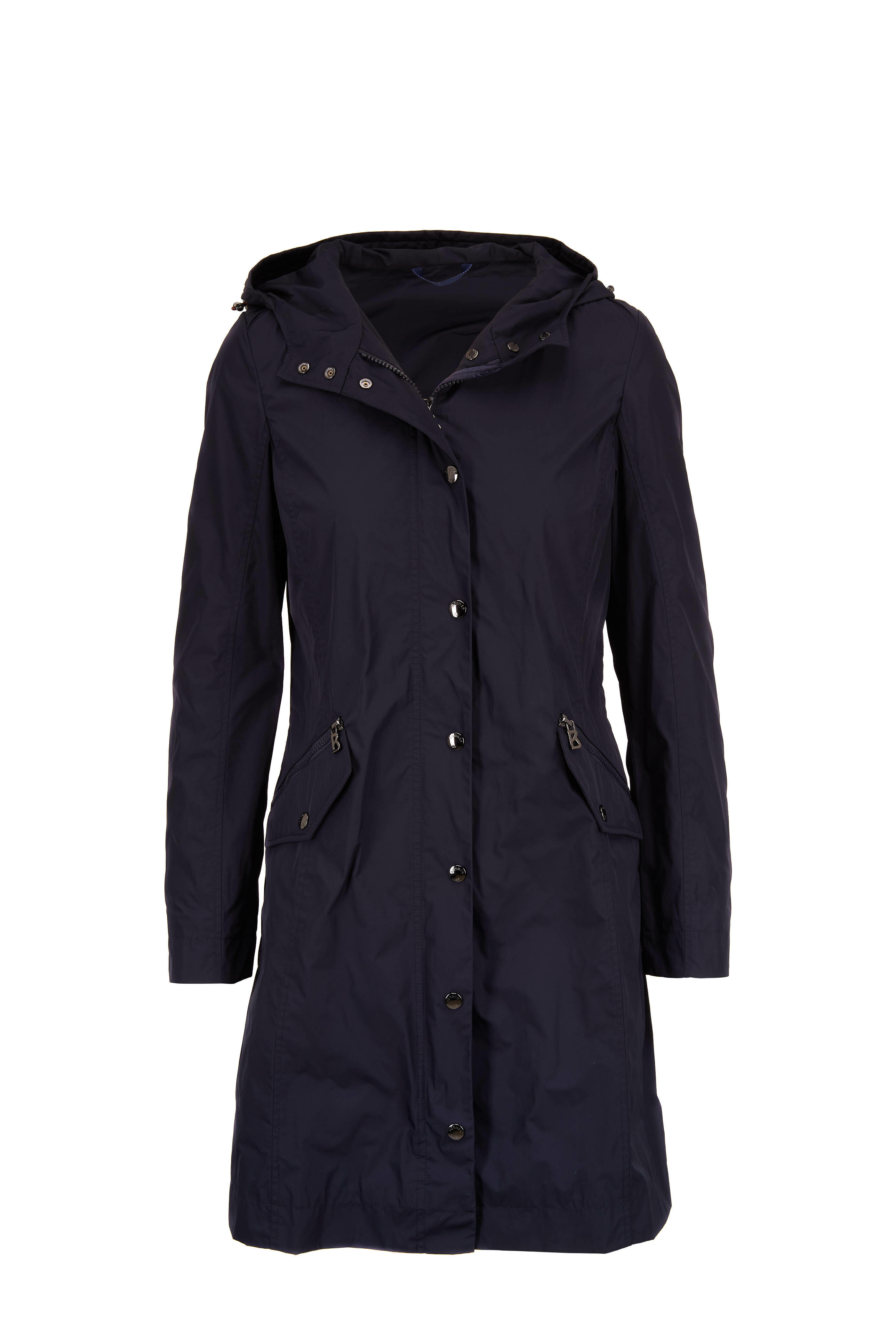 Bogner - Fabiola Navy Hooded Coat