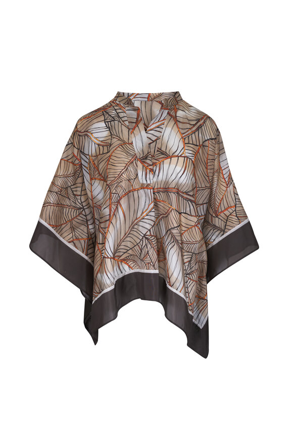 ポンチョ・ケープ BRUNELLO CUCINELLI MANTELLA CON CAPPUCCIO IN CASHMERE Water-resistant outerwear for Woman in Cool Beige | Brunello