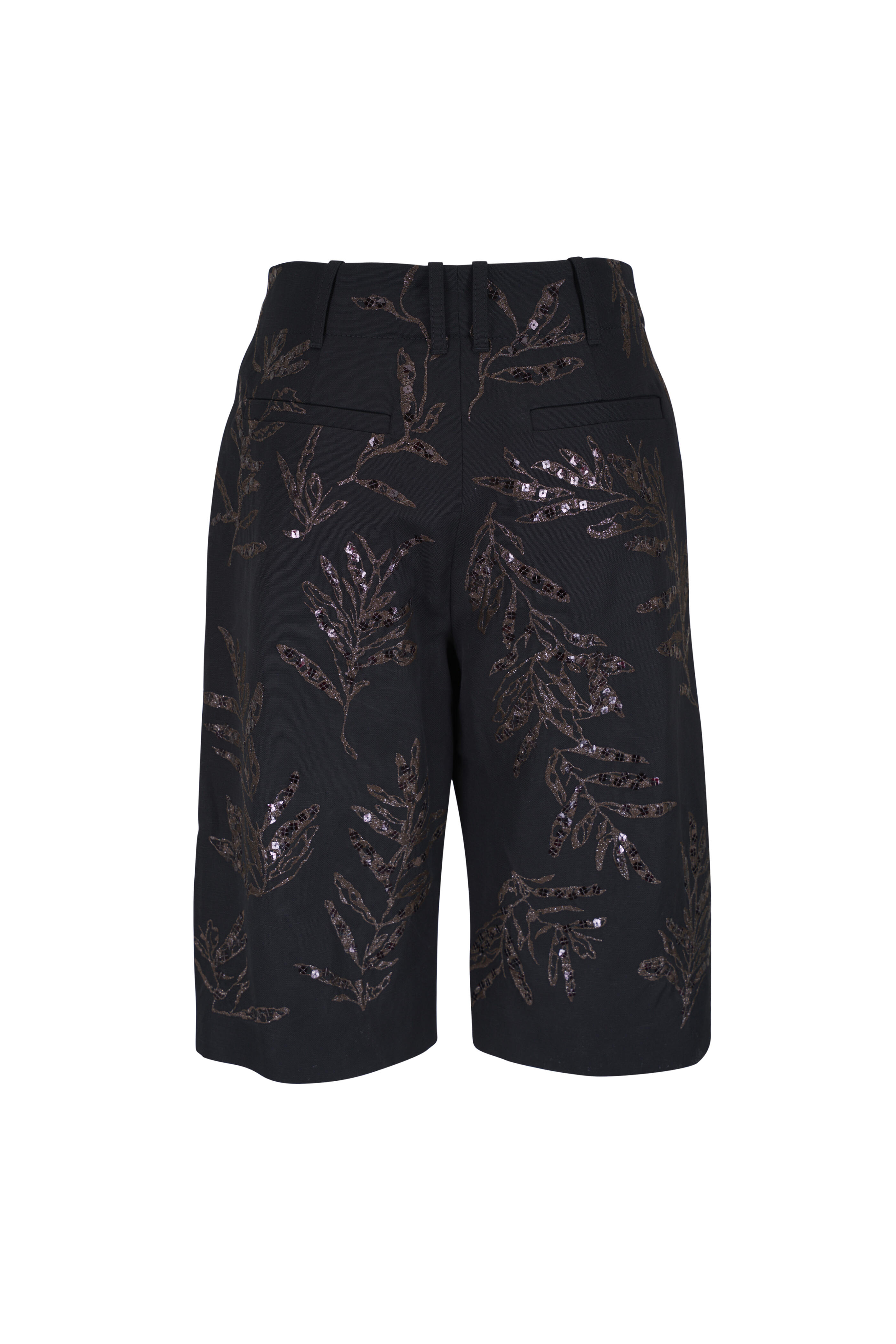 Brunello Cucinelli - Black Structured Herbarium Embroidered