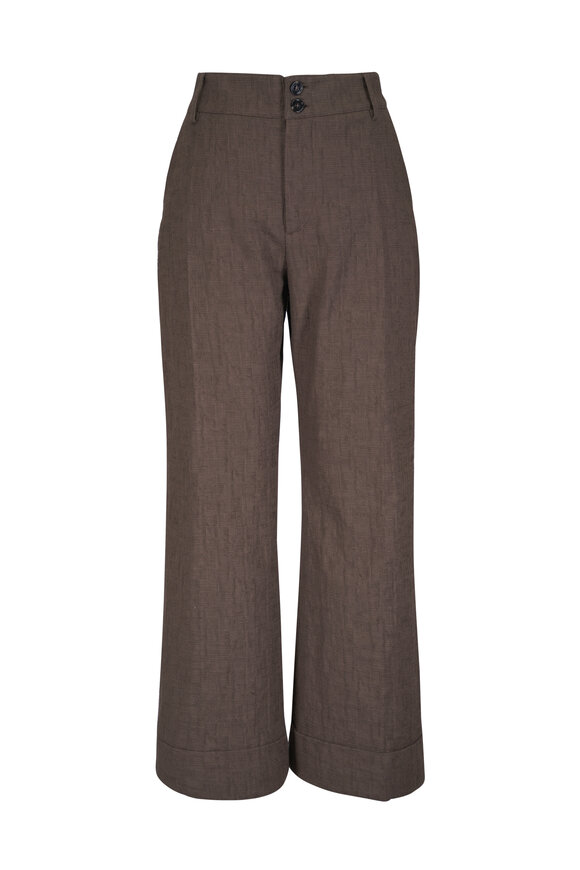 La DoubleJ Hendrix Solid Chocolate Rustic Cotton Pant - view 1