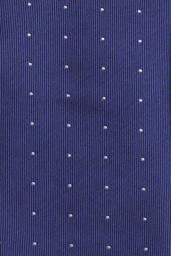 Geoff Nicholson Blue & White Polka Dot Silk Necktie - view 2