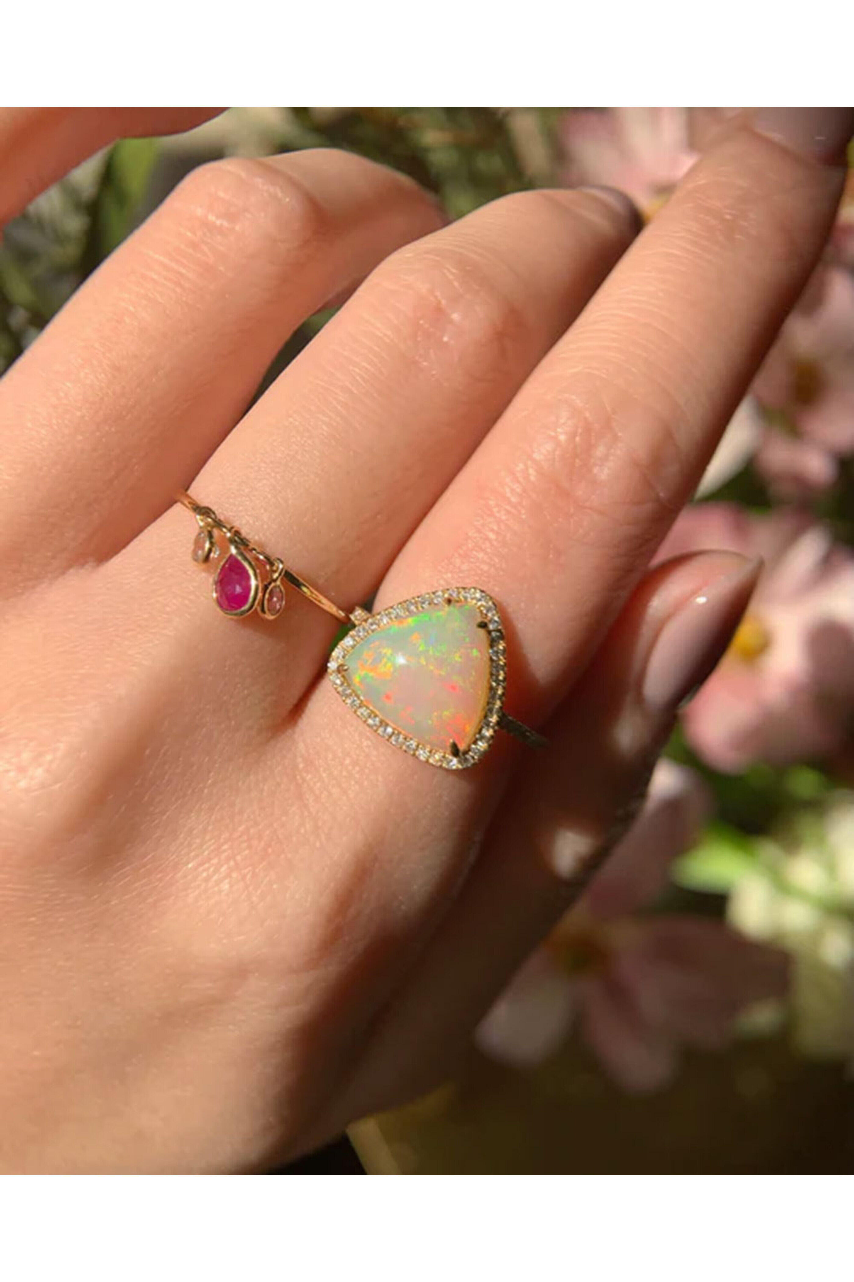 Yi Collection - Opal and Diamond Ring