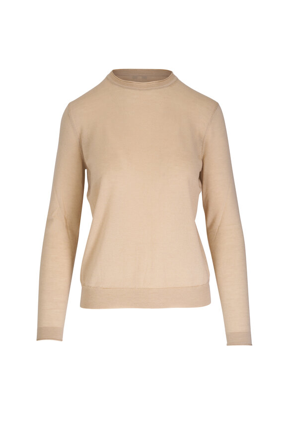 Lafayette 148 New York Plaster Cashmere Crewneck Sweater 