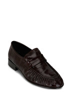 【The Row】 Mensy Loafer NAVY The Row - Mensy Navy Leather Loafer | Mitchell Stores