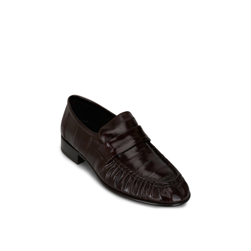 THE ROW, Soft Eel Skin Leather Loafers, Men