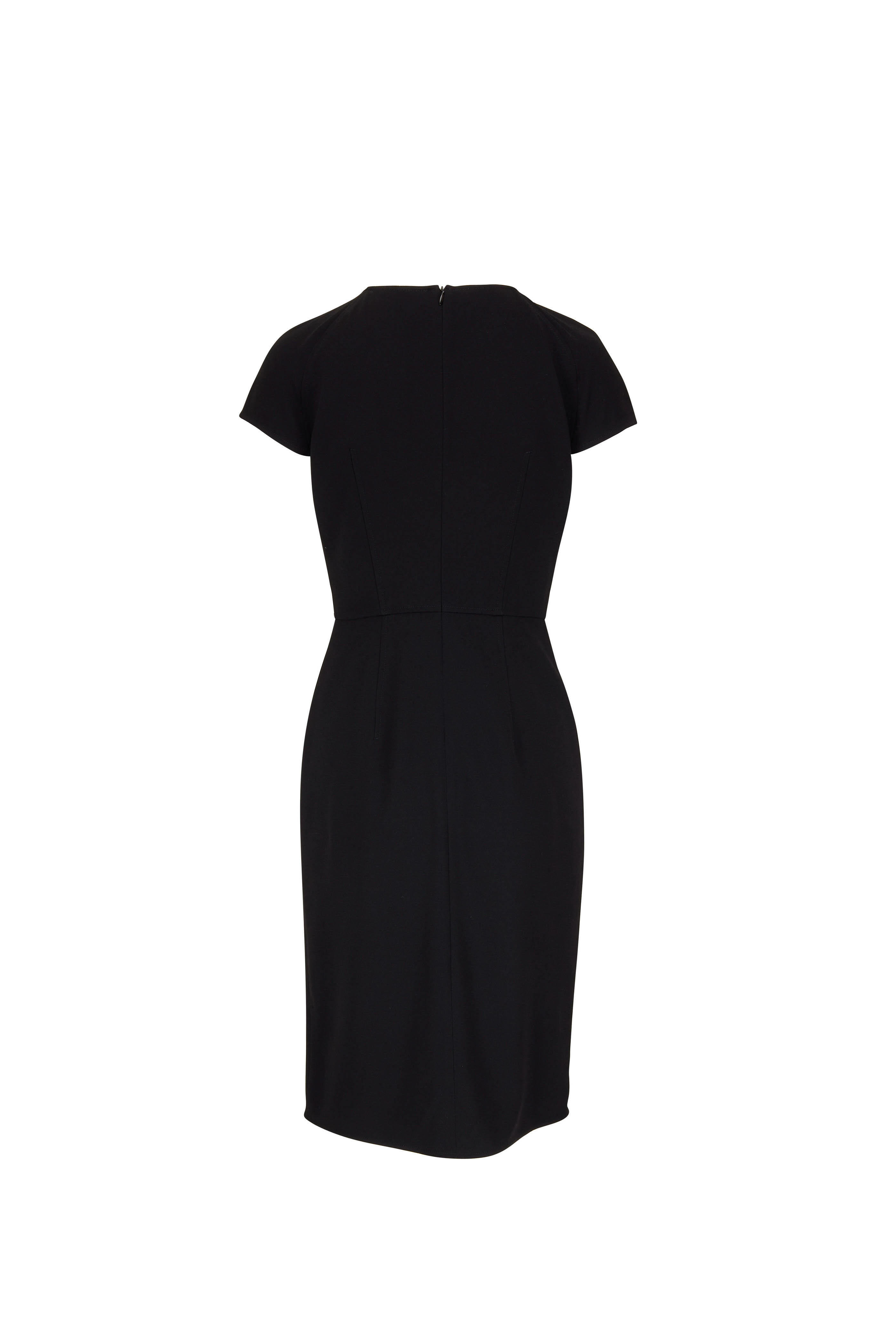 Paule Ka - Black Split Neck Dress