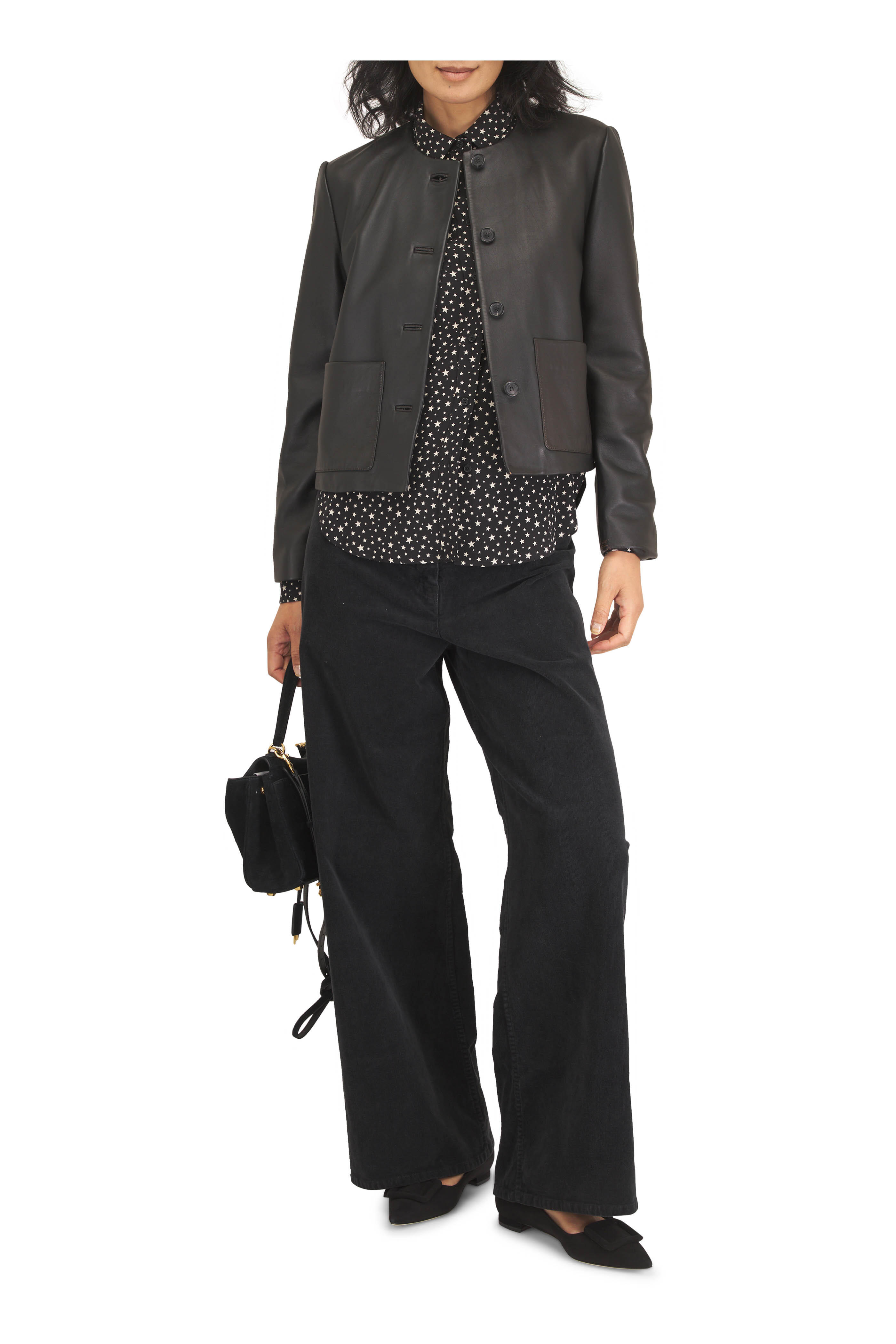 Nili Lotan - Megan Carbon Corduroy Pant - view 5