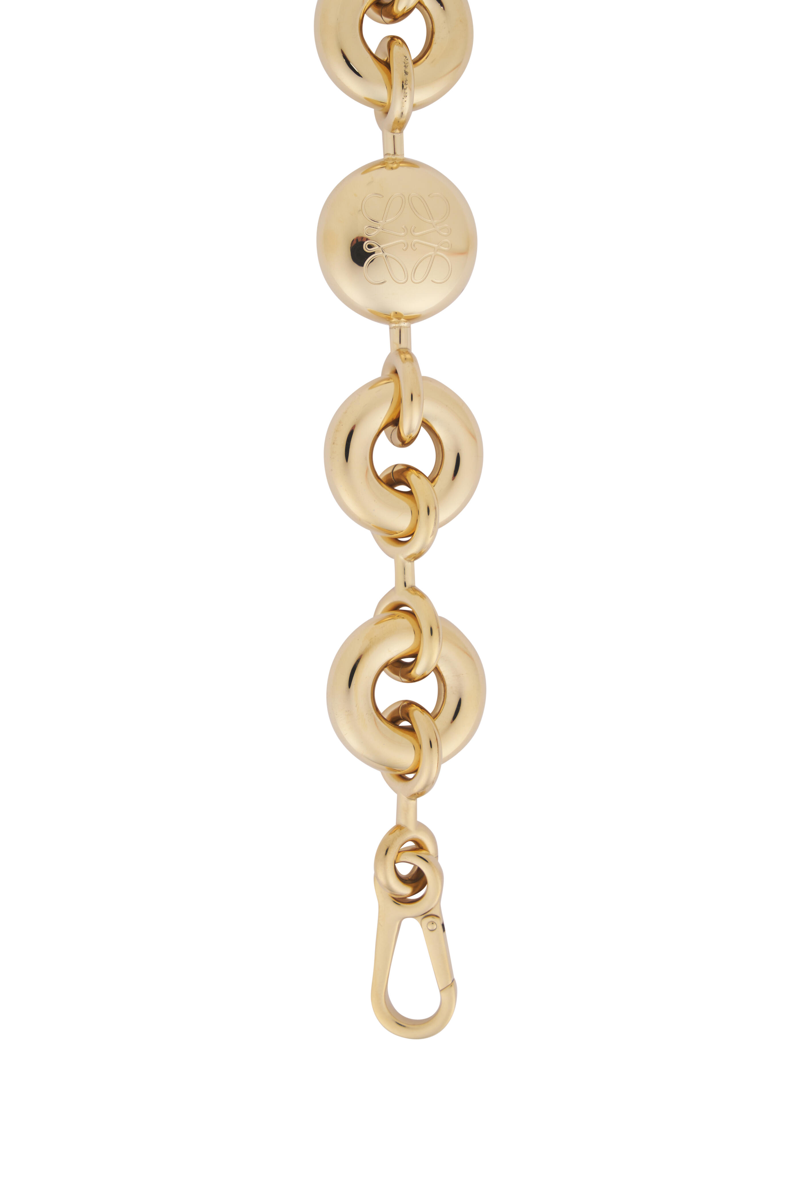 【LOEWE】Donut gold-tone chain strap チェーン クリップ Loewe - Gold Tone Chunky Donut Chain Strap | Mitchell Stores