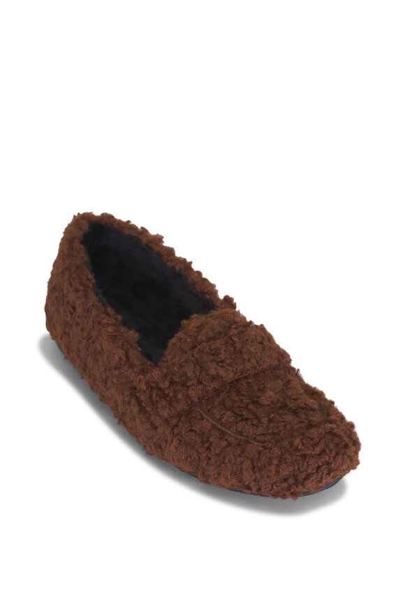 Ron White Teddy Mocha Boucle Flat - view 1