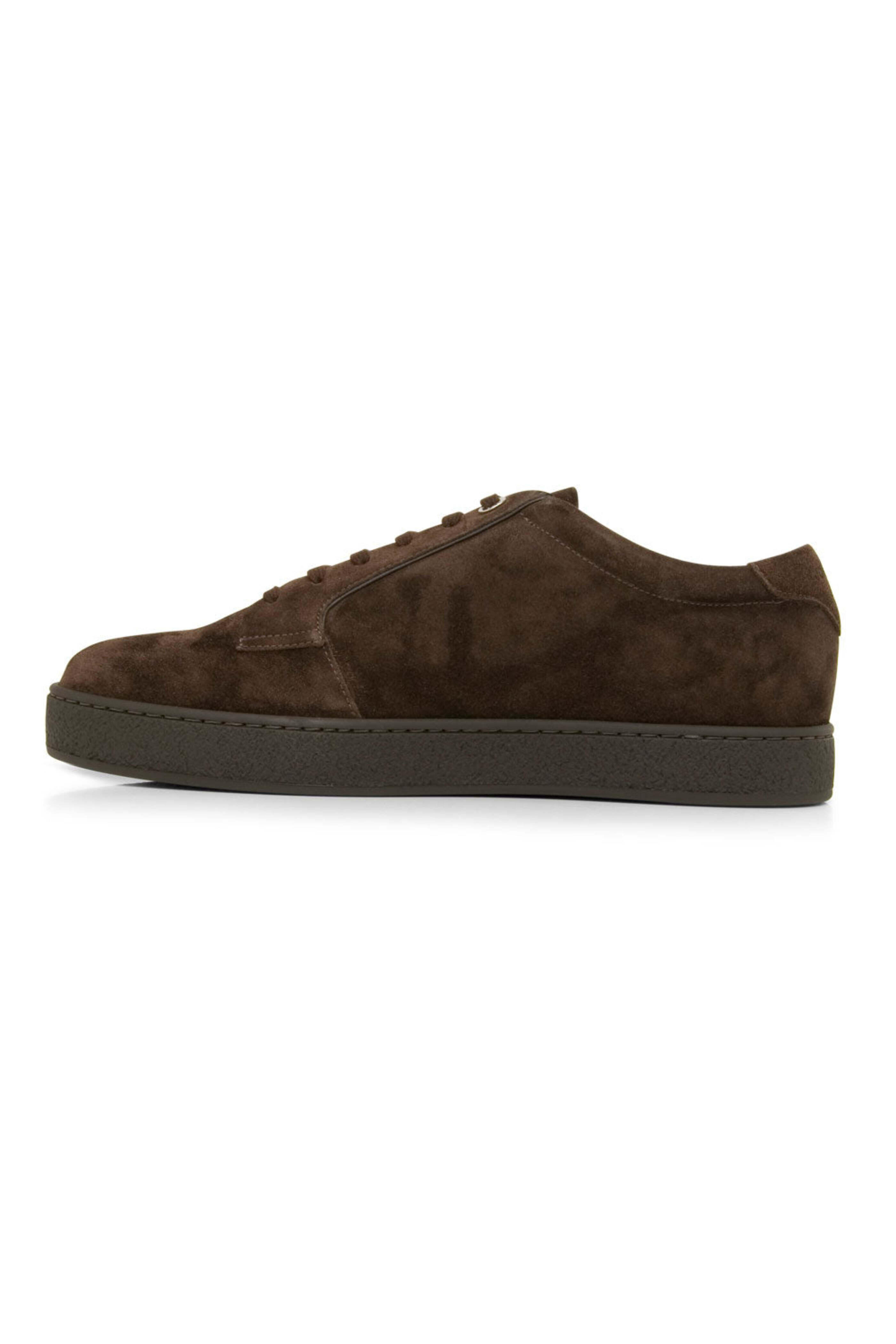 John Lobb - Molten Suede Sneaker in Dark Brown