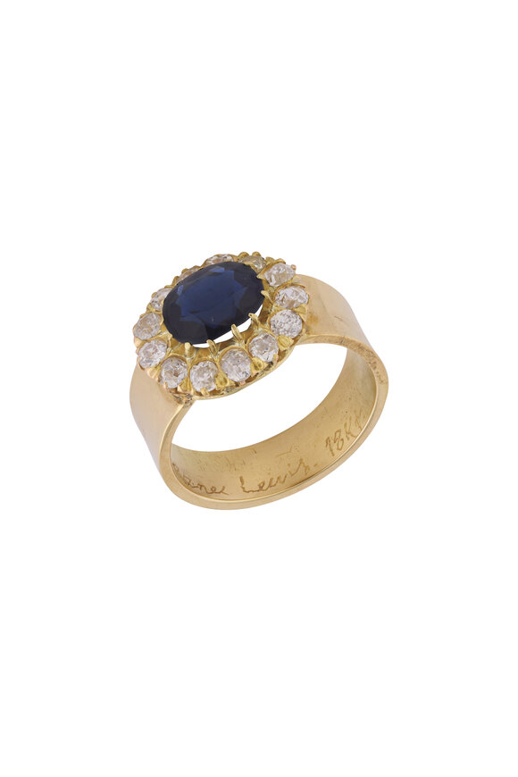 Renee Lewis Diamond & Sapphire Ring