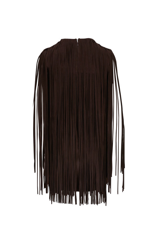 Michael Kors Collection - Chocolate Fringe Suede Dress