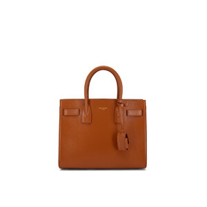 Saint Laurent Women's Sac de Jour Baby Brown Leather Canework Satchel | by Mitchell Stores