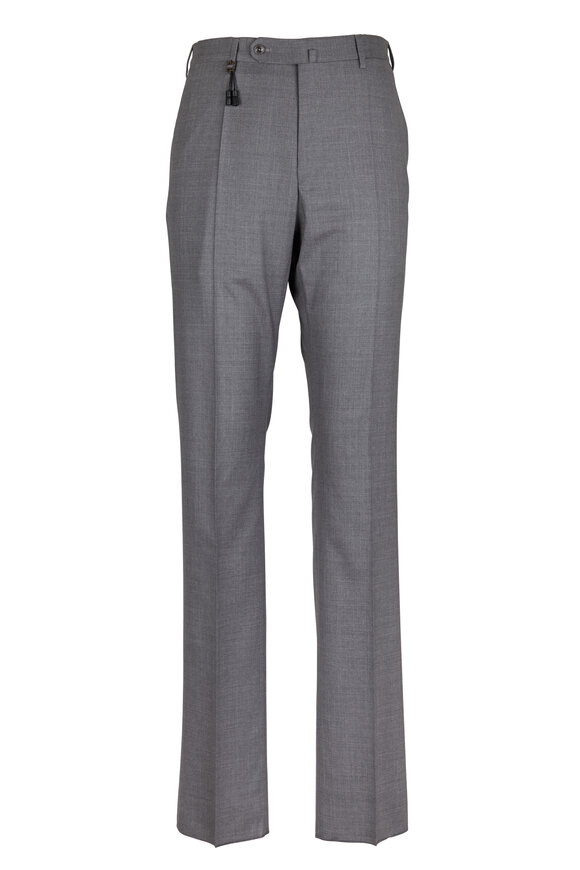 Incotex - Benson Medium Gray Tropical Wool Pants