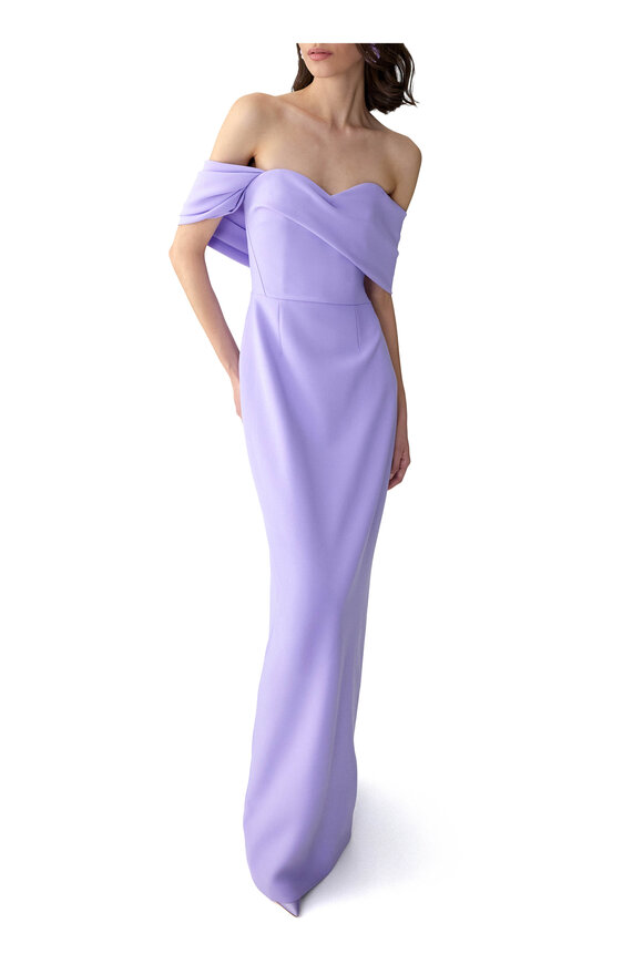 Carolina Herrera Sofia Violeta Off-The-Shoulder Gown - view 4