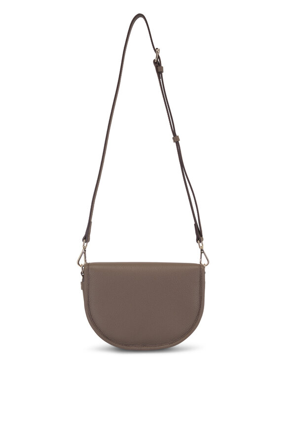 Moreau Paris Small La Lune Taupe Leather Shoulder Bag - view 3