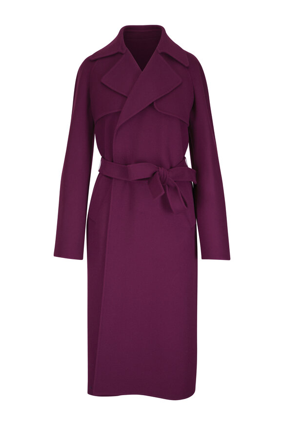 Michael Kors Collection Jennifer Double Faced Wool Trench Coat - view 1
