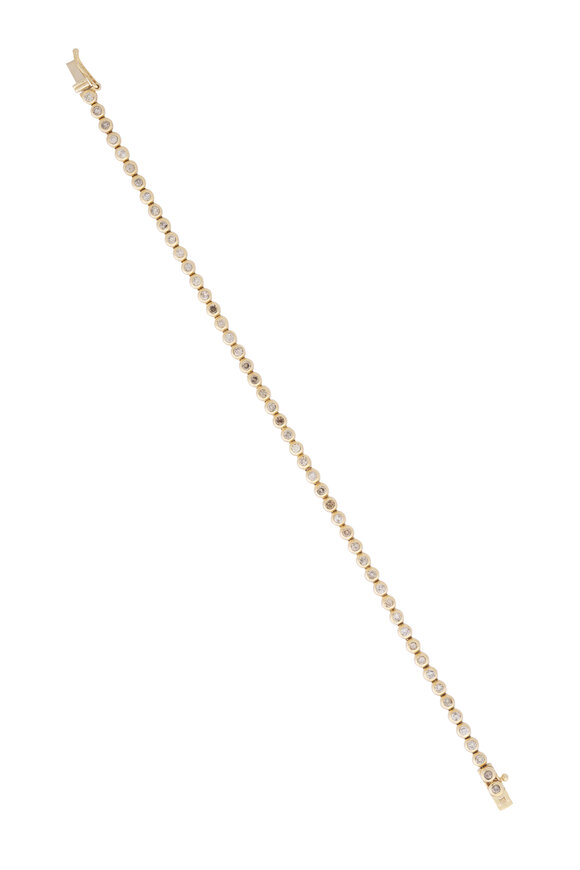 Lowy & Co Yellow Gold Bezel Bracelet - view 1