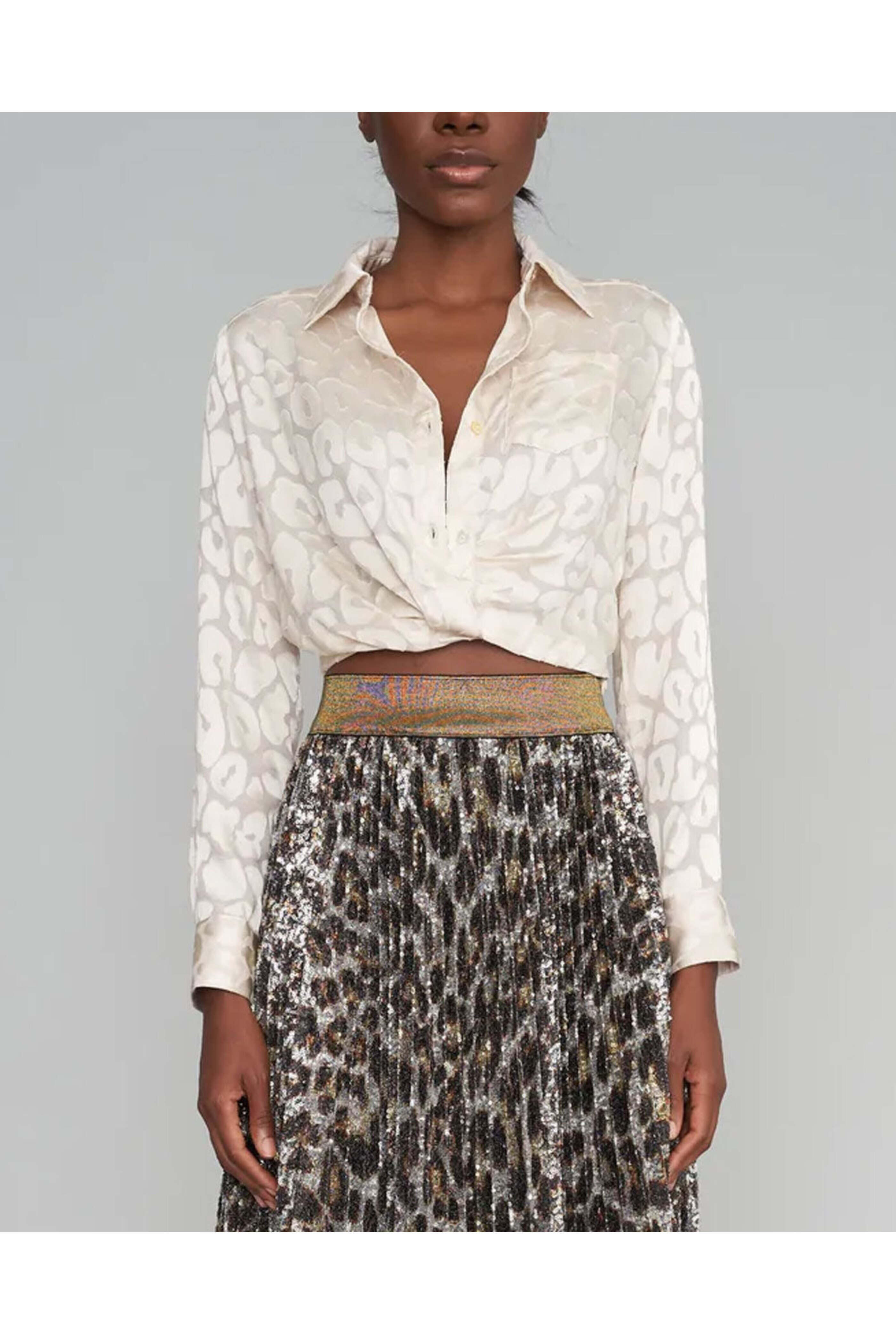Le Superbe - Snow Leopard Sunset Tower Tuck Shirt