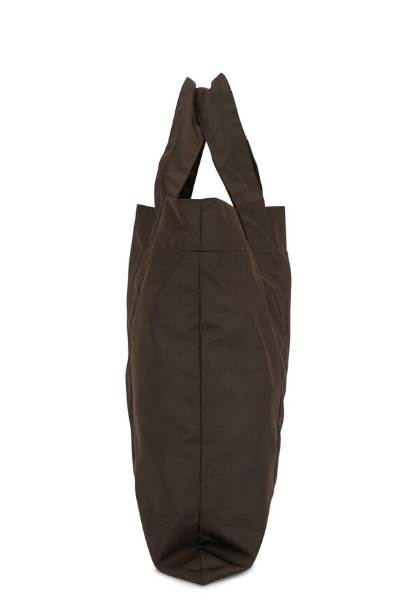 The Row - Dark Brown Coffee Sam Tote 