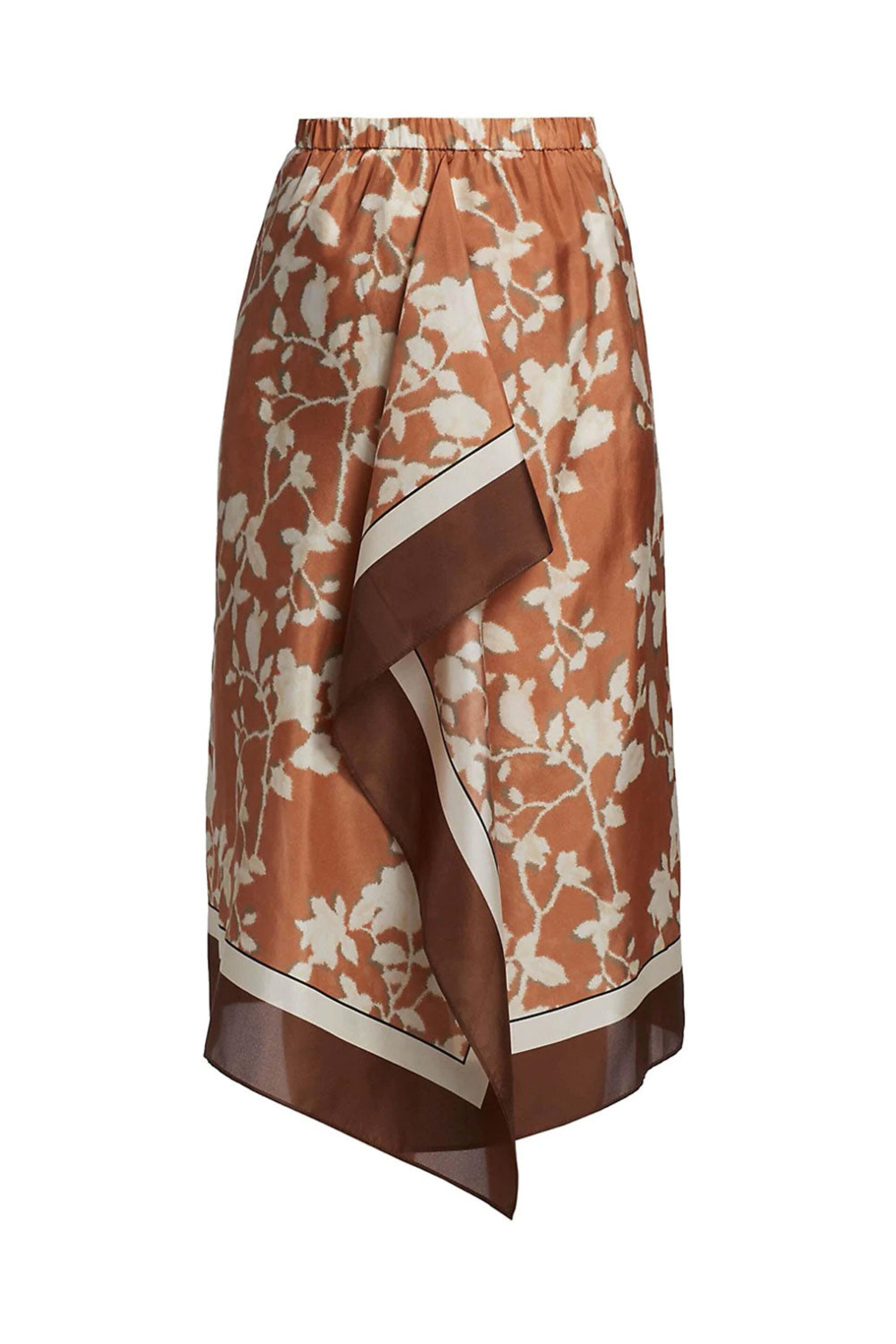 Brunello Cucinelli - Ginger Floral Printed Sarong Skirt