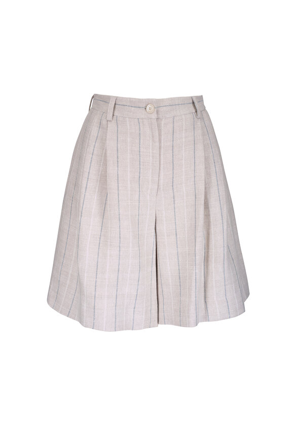 Antonelli Natural Striped Shorts