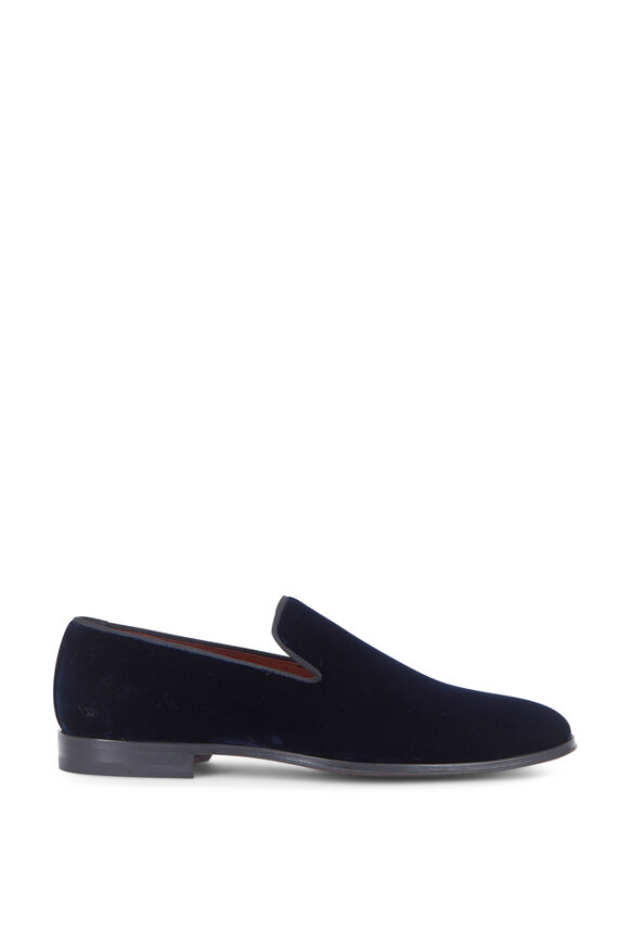 Magnanni - Dorio Navy Blue Velvet Loafer 