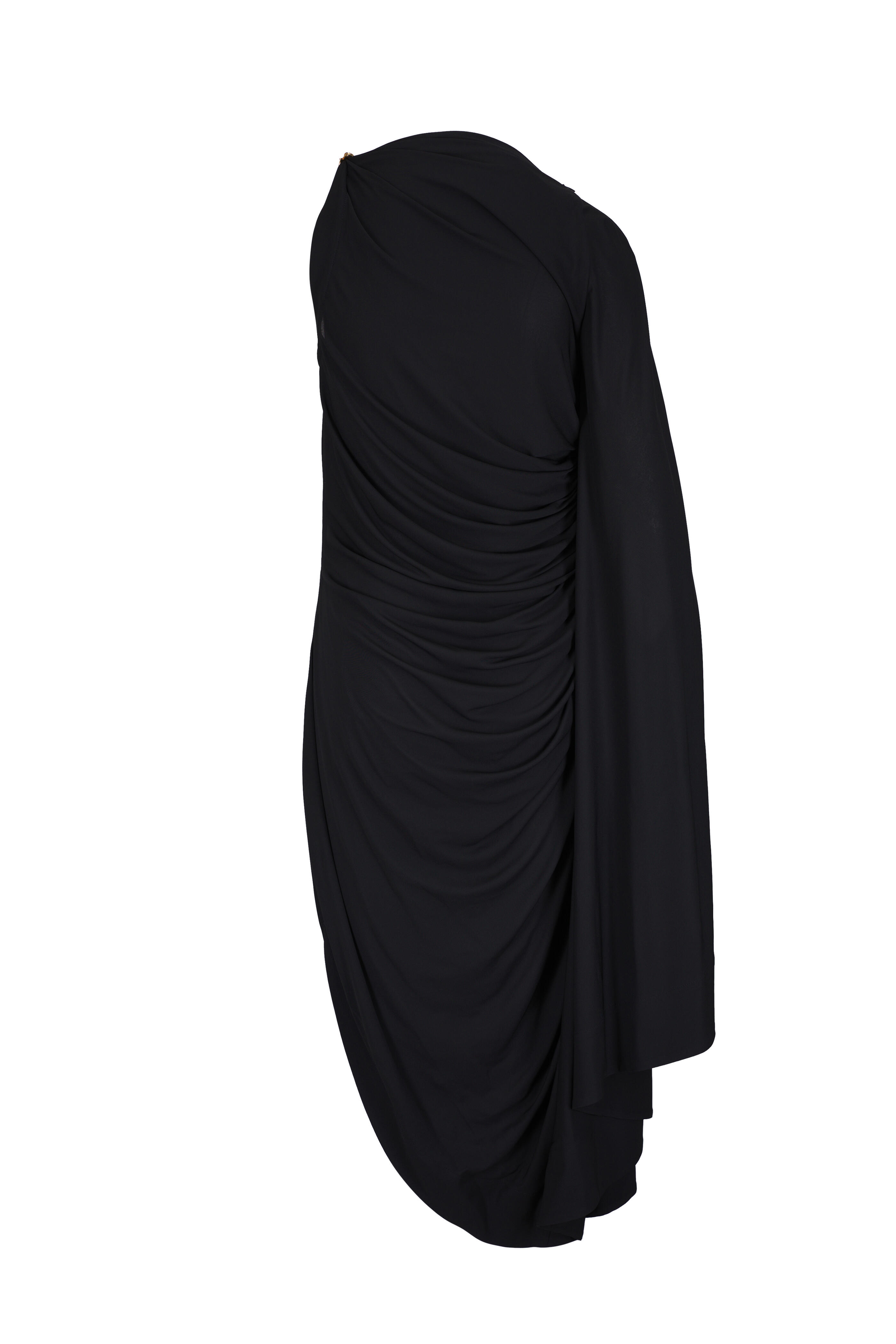 Bottega Veneta - Matte Black Draped Dress | Mitchell Stores