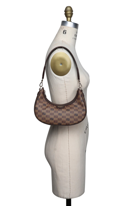Moreau Paris Mini De Lune Chocolate Croissant Shoulder Bag - view 5