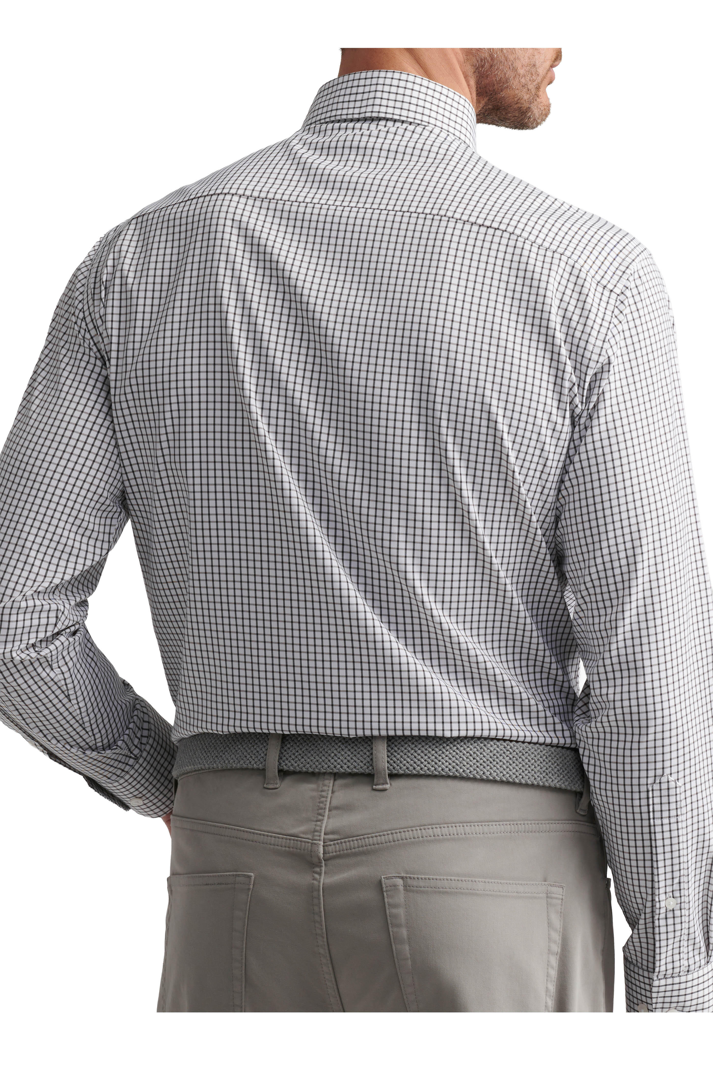 Peter Millar - Hanford Black Plaid Twill Sport Shirt