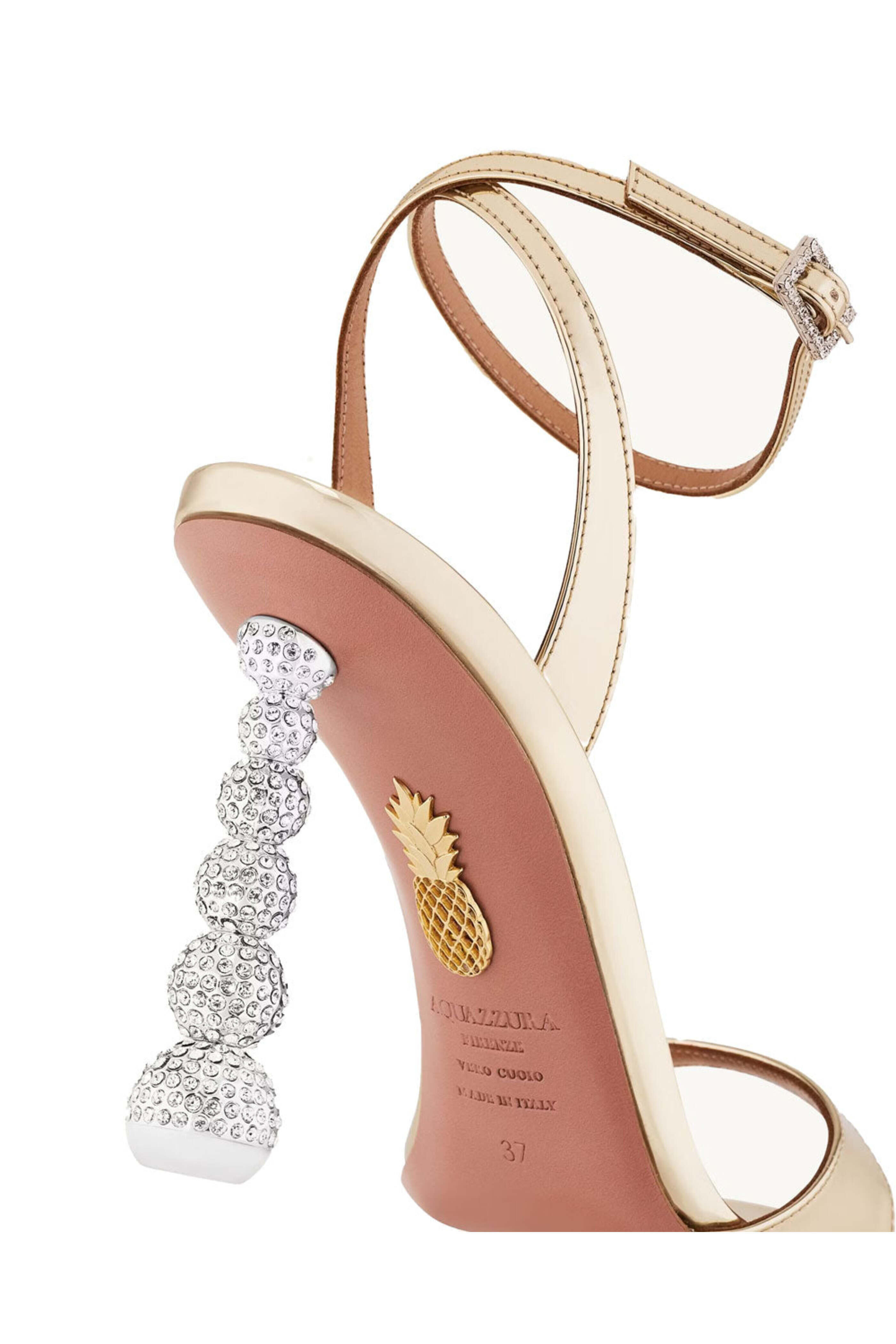 Aquazzura - Yes Baby Sandal in Soft Gold