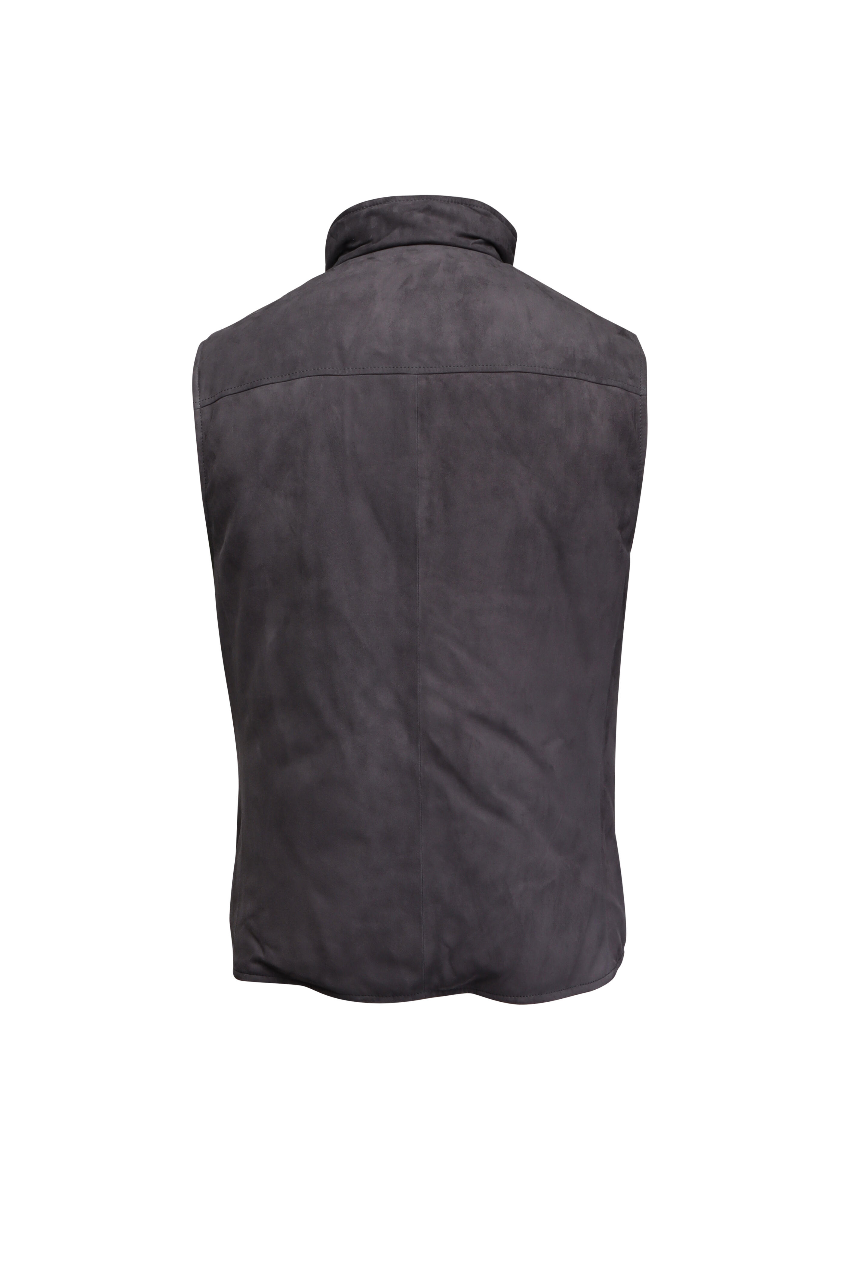 Brunello Cucinelli - Slate Padded Leather Vest