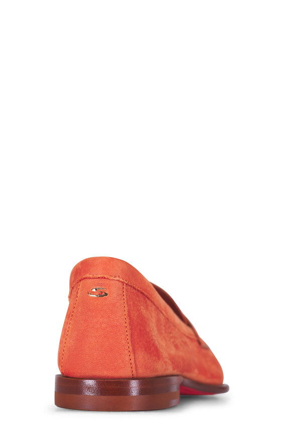 Santoni - Famed Orange Nubuck Loafer