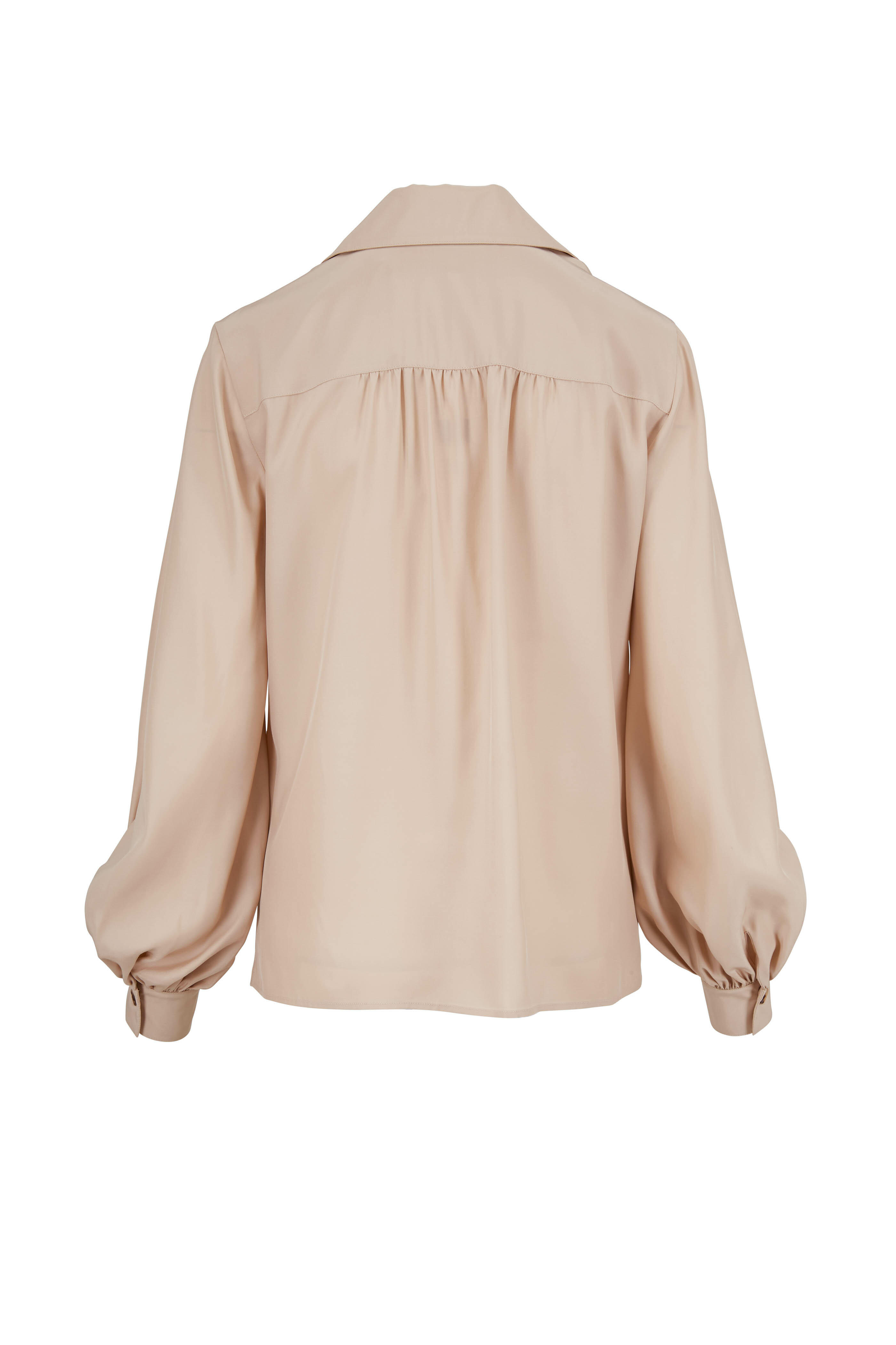 Lafayette 148 New York - Therese Almond Silk Blouse