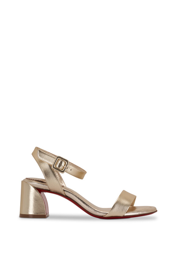 Christian Louboutin - Miss Sabina Paltine Leather Sandal, 55mm