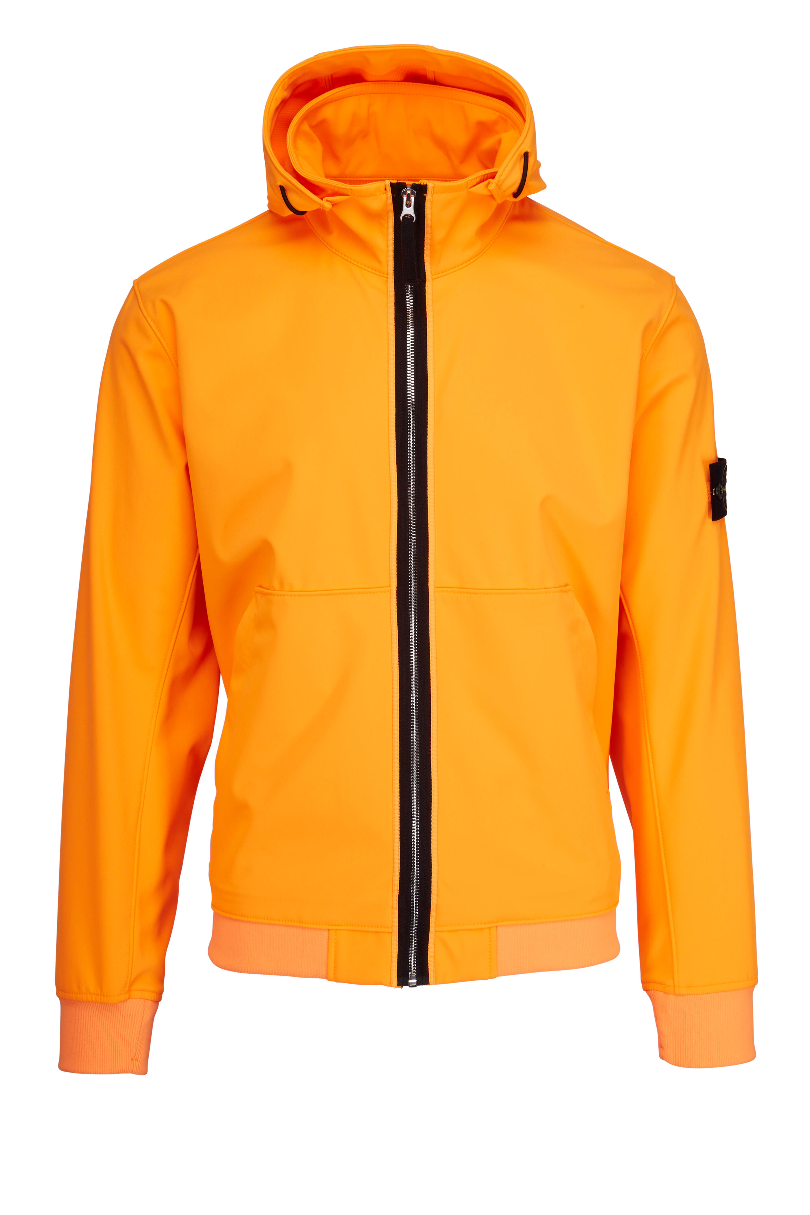 Stone island best sale windbreaker orange