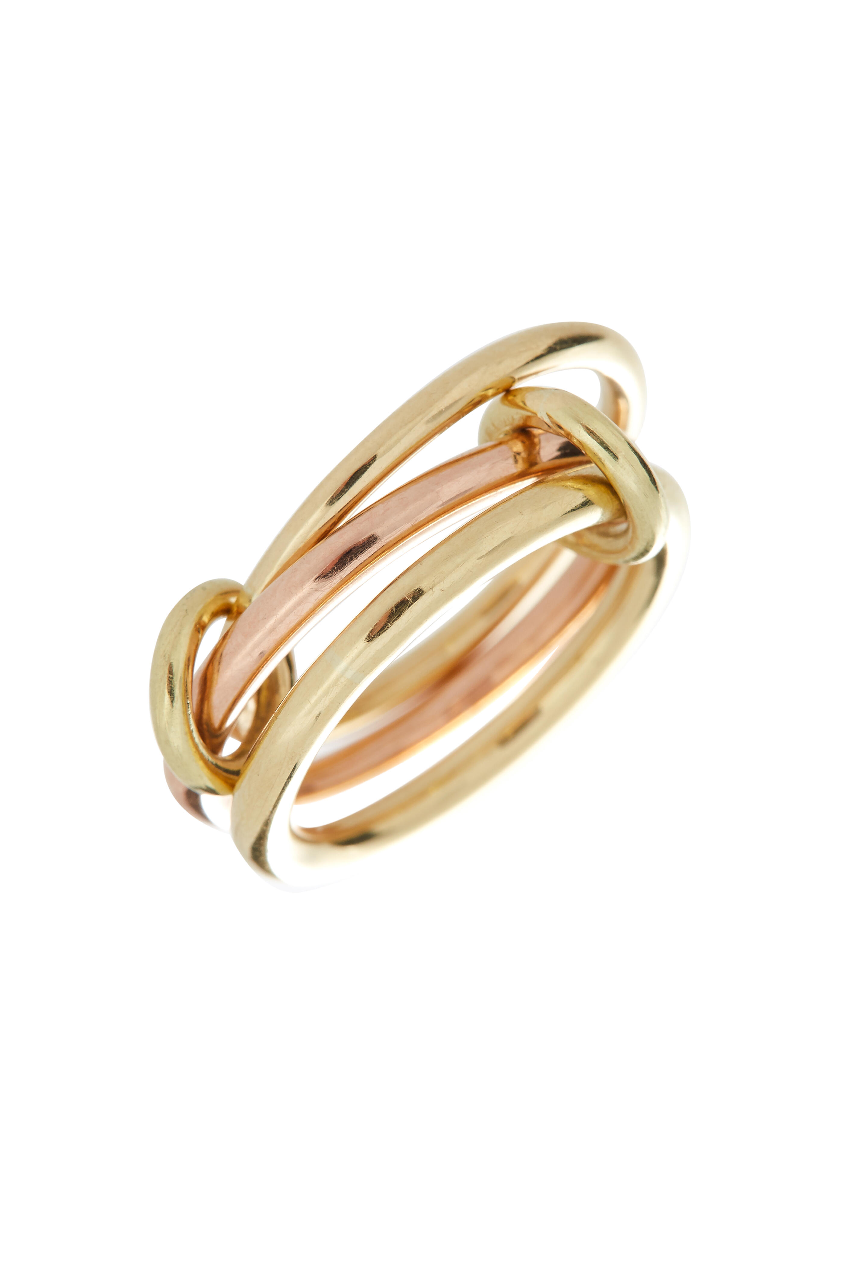 Spinelli Kilcollin - 18K Yellow & Rose Gold Three Link Raneth Ring