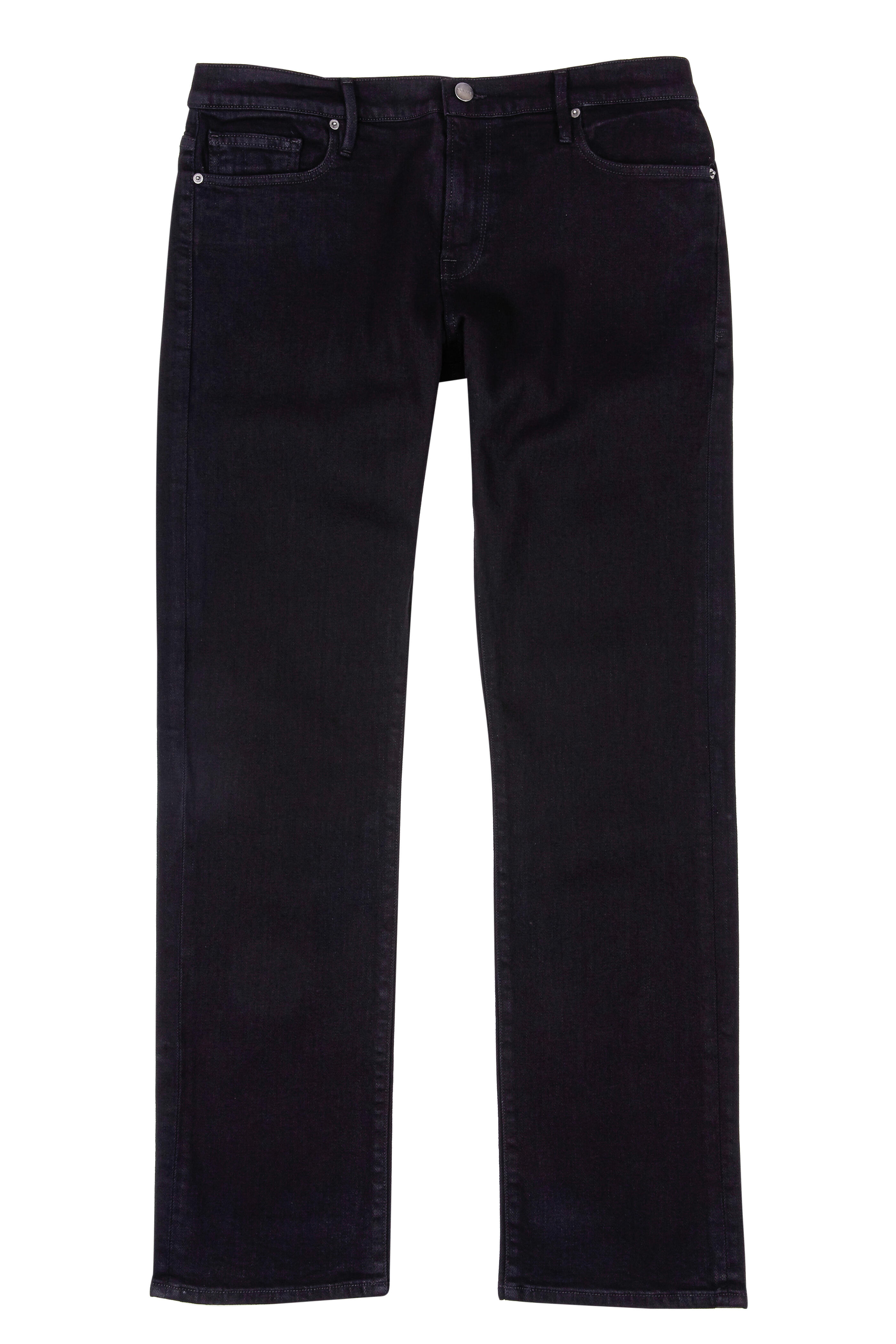 Frame - Black Slim Straight Leg Jean