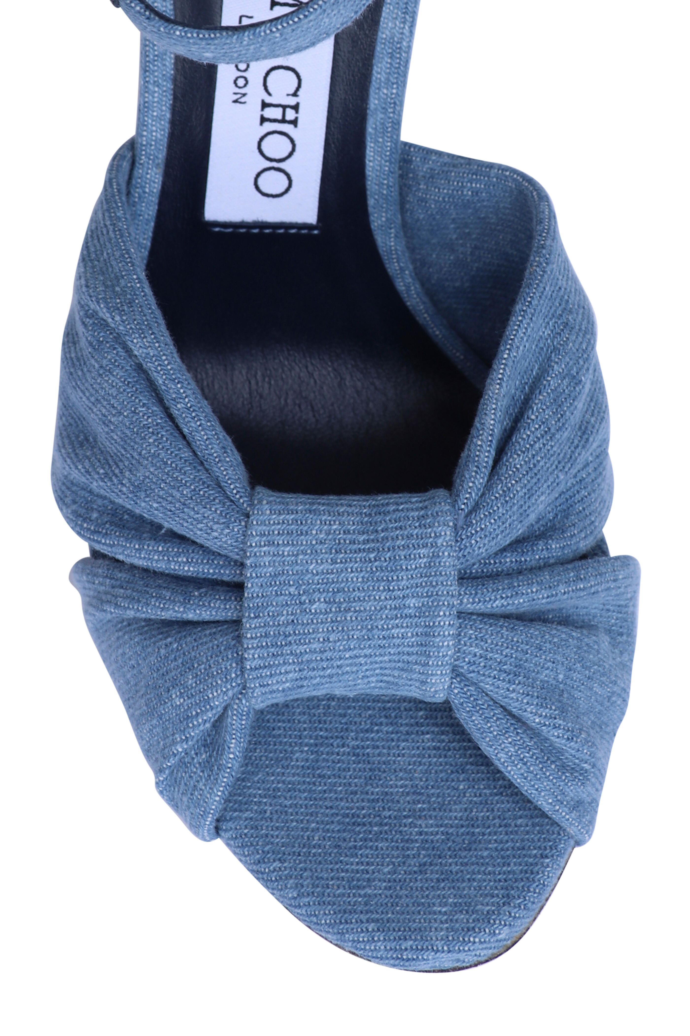 Jimmy Choo - Heloise Denim Platform Sandal, 120mm