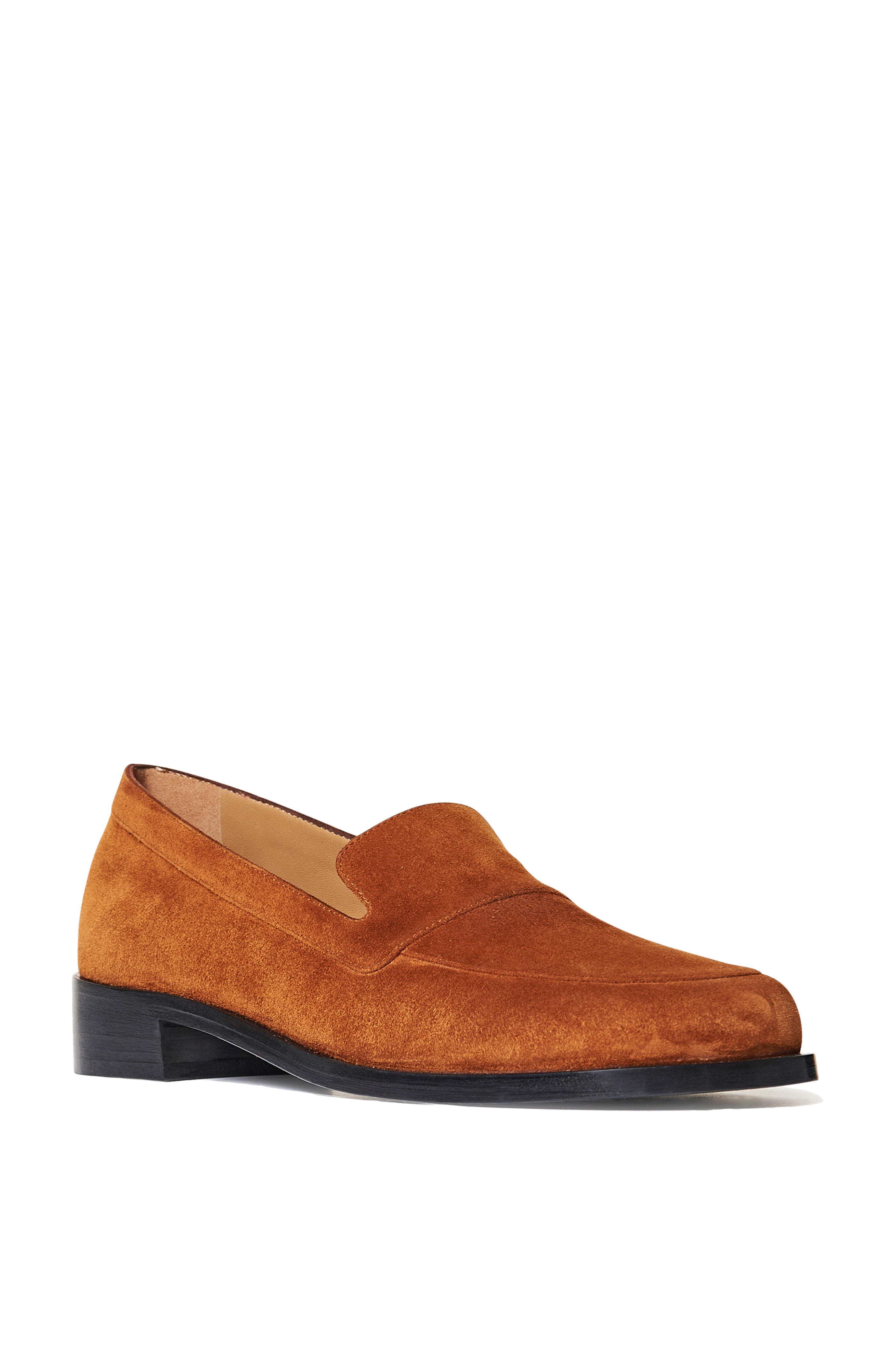 The Row Garcon Acorn Suede Loafer Mitchell Stores