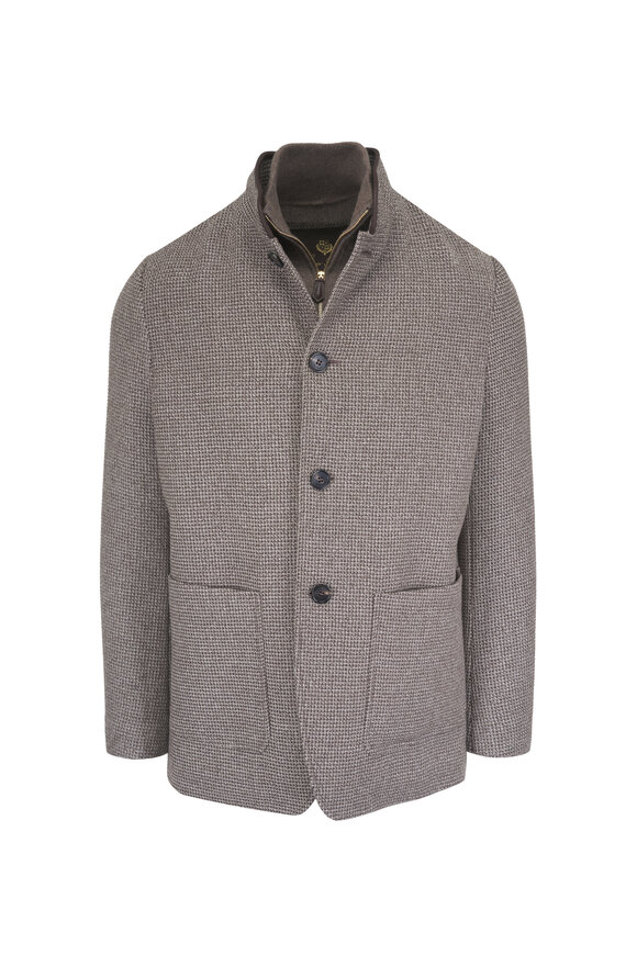 Loro Piana Brown Wool Jacket - view 1