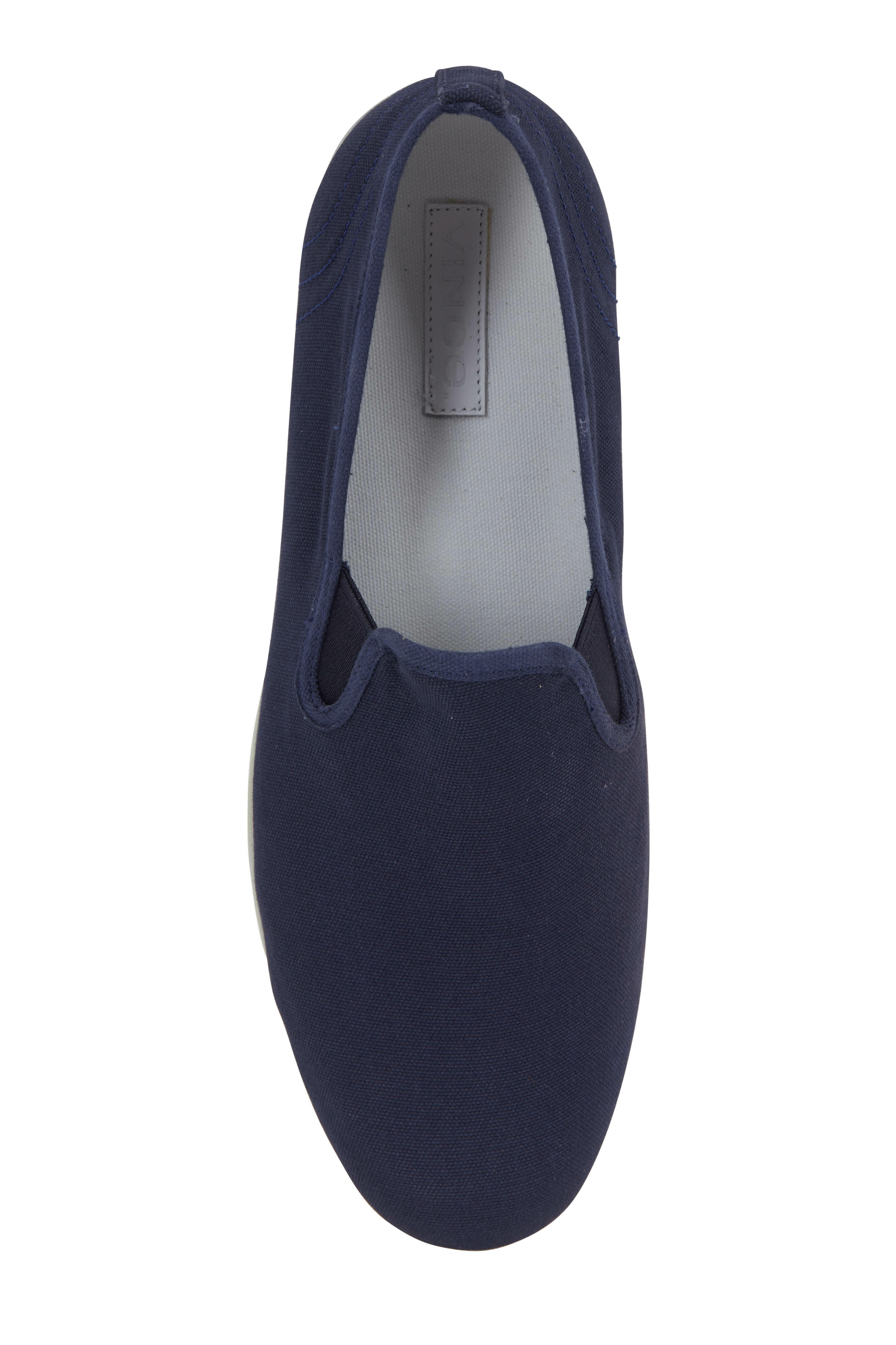 Vince - Chadwick Navy Blue Canvas Slip-On Loafer