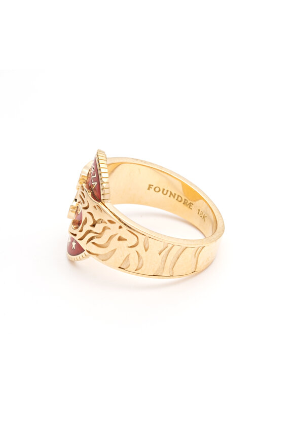 Foundrae 18k Yellow Gold Strength Band - view 3