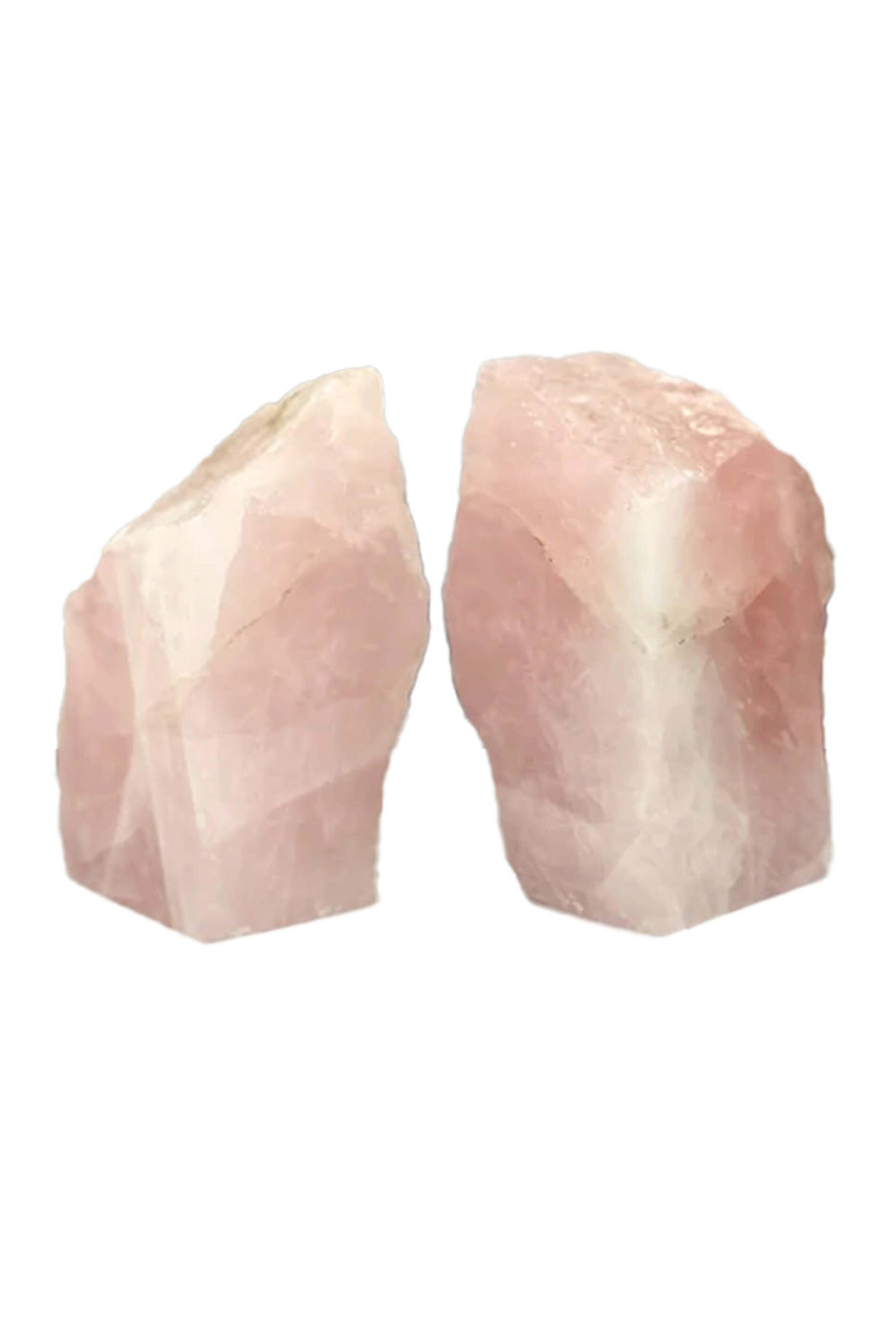 Rock Paradise - Large Rose Quartz Bookends