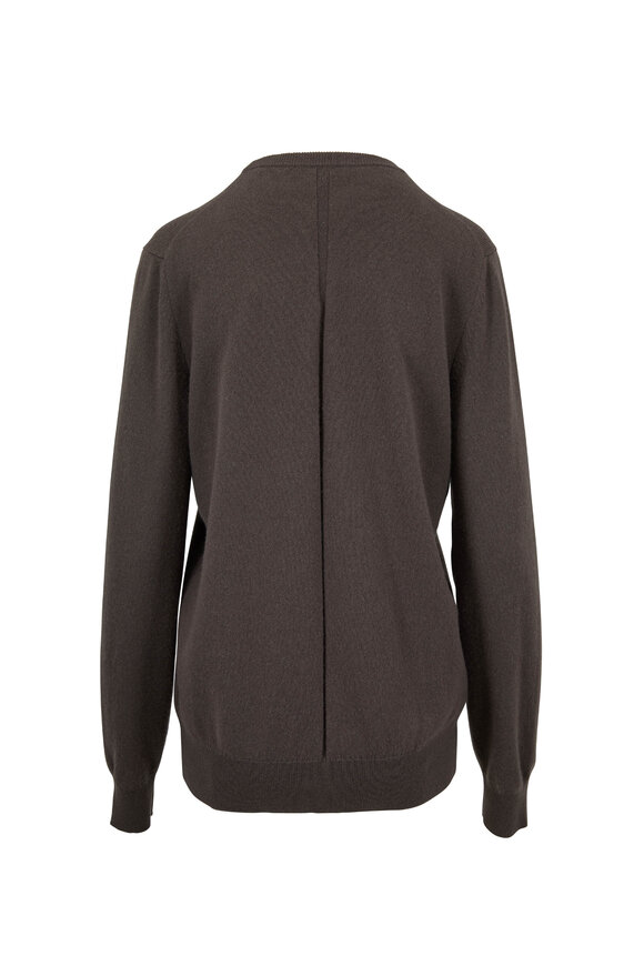 The Row - Olive Grey Green Cashmere Sweater